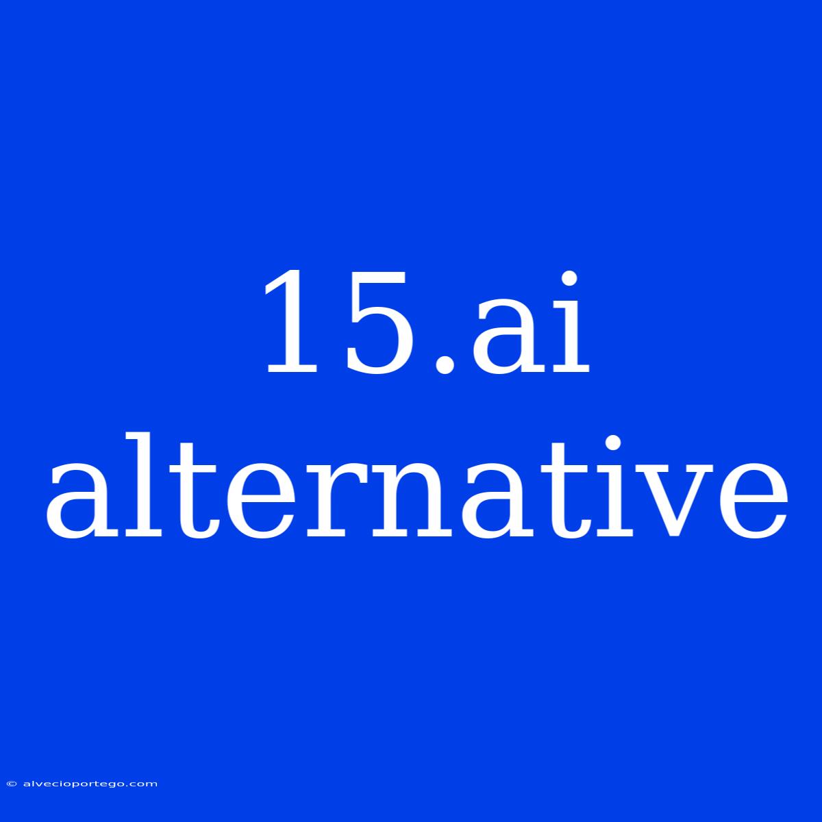 15.ai Alternative