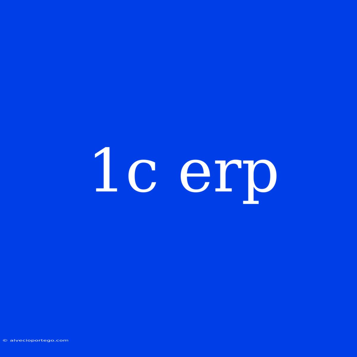 1c Erp