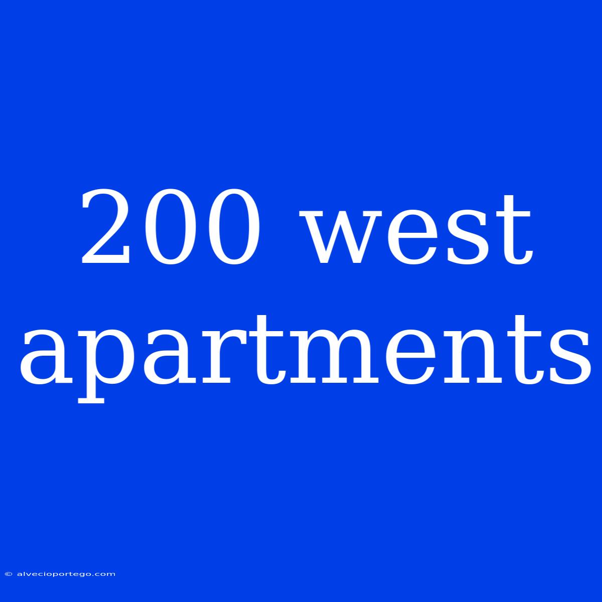 200 West Apartments