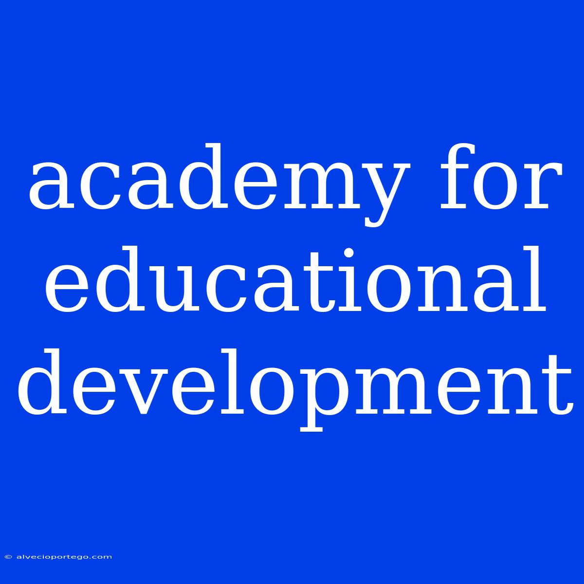 Academy For Educational Development