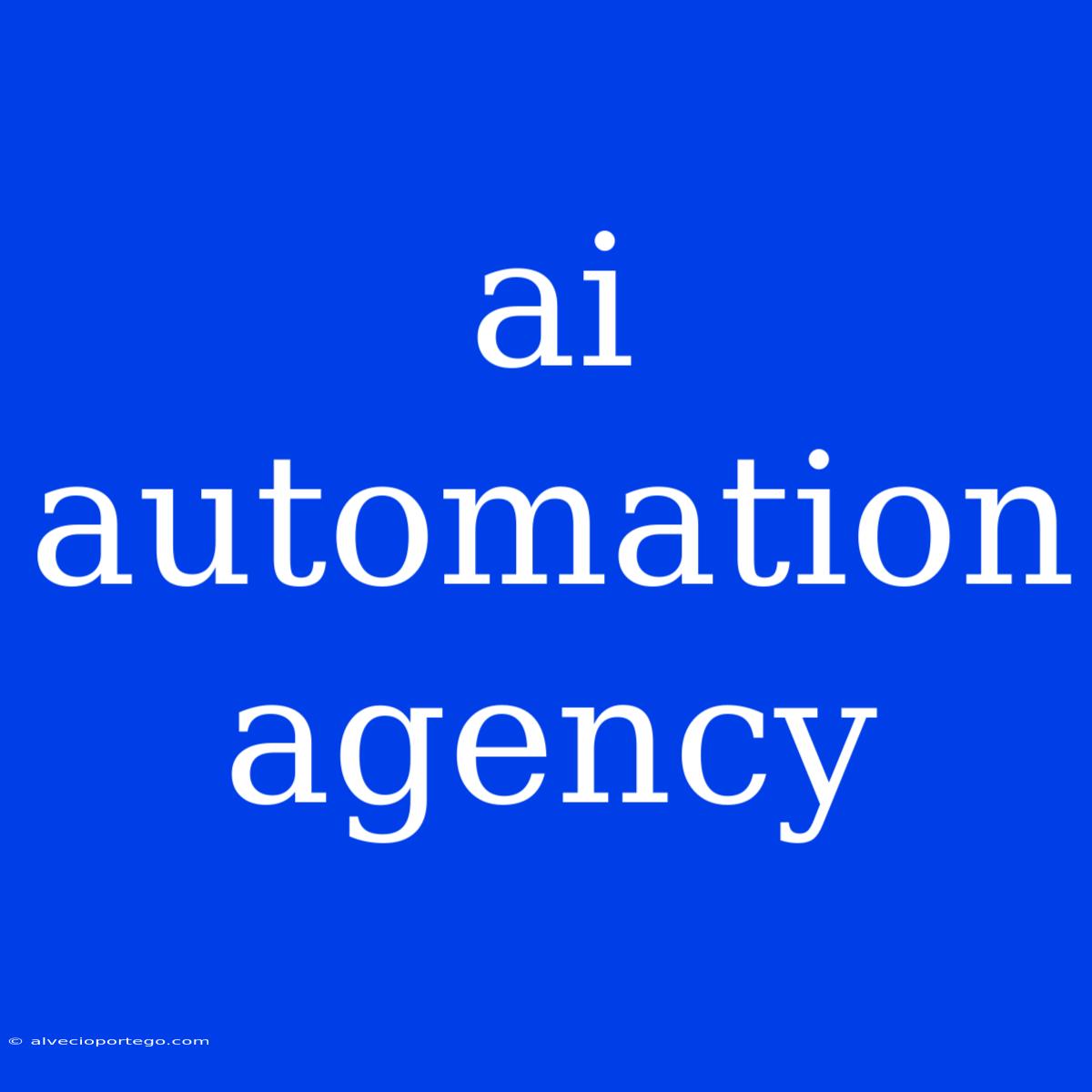 Ai Automation Agency