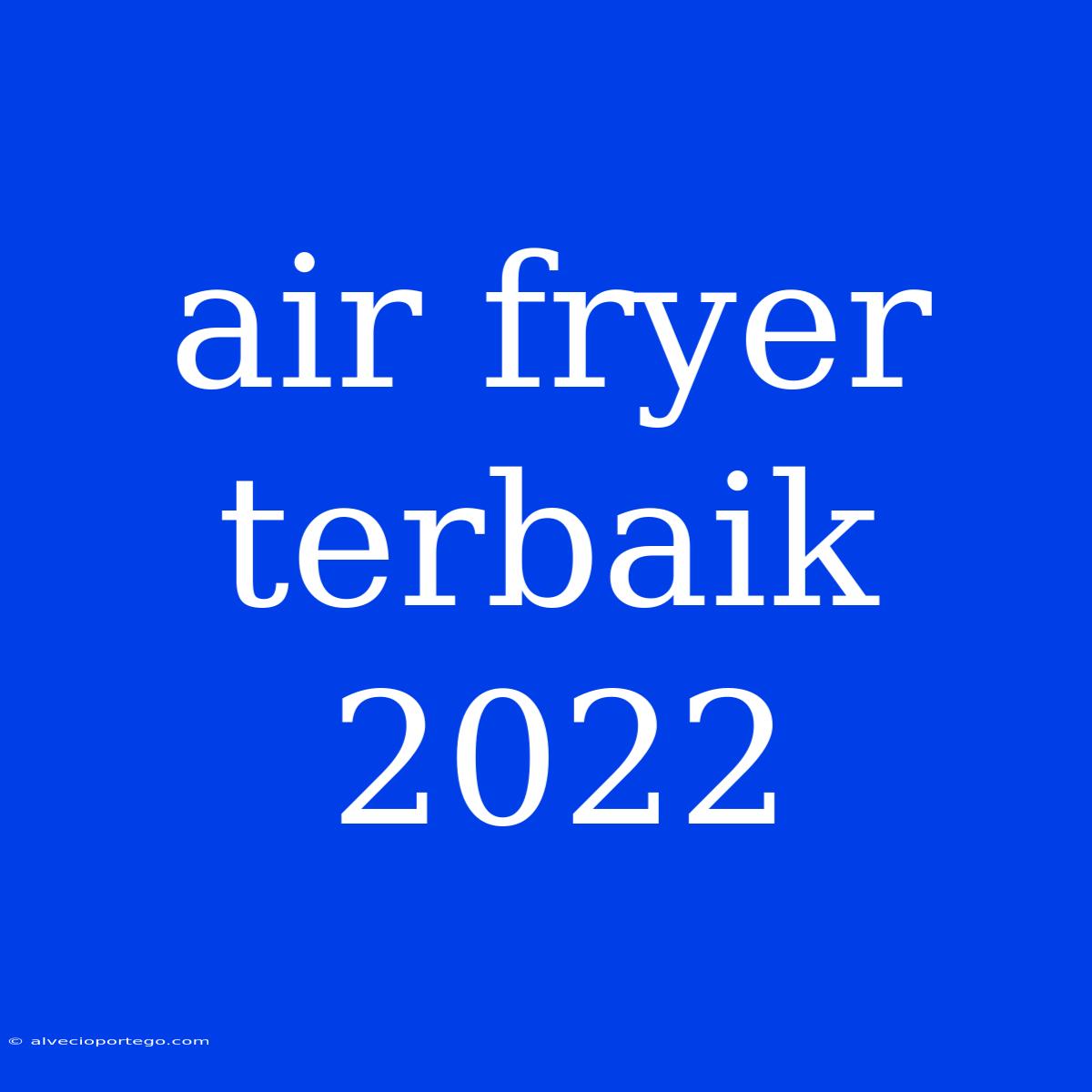 Air Fryer Terbaik 2022