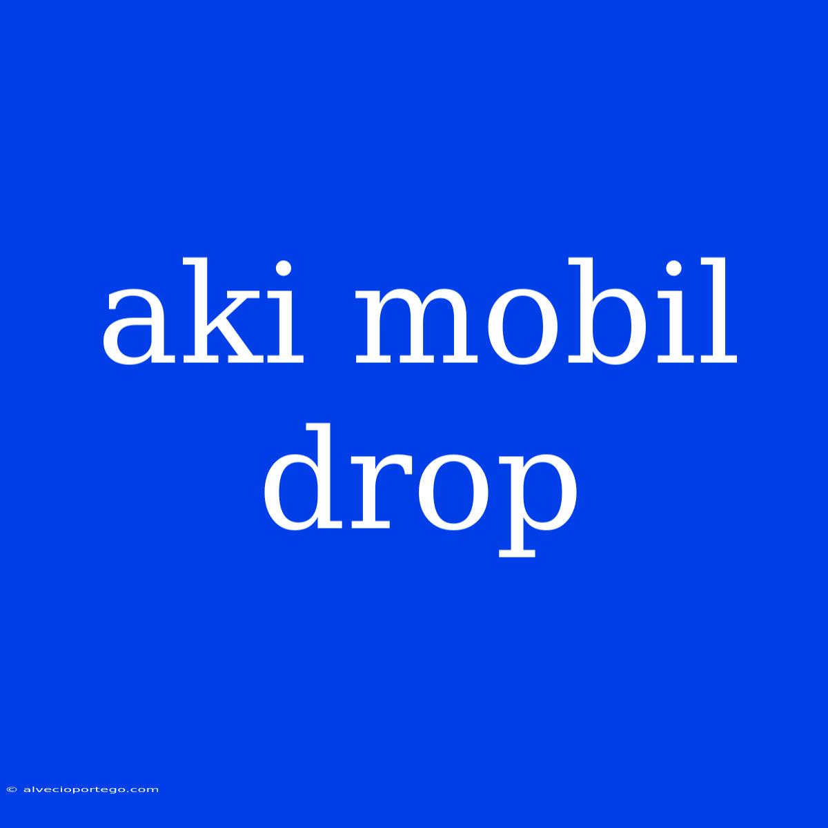 Aki Mobil Drop