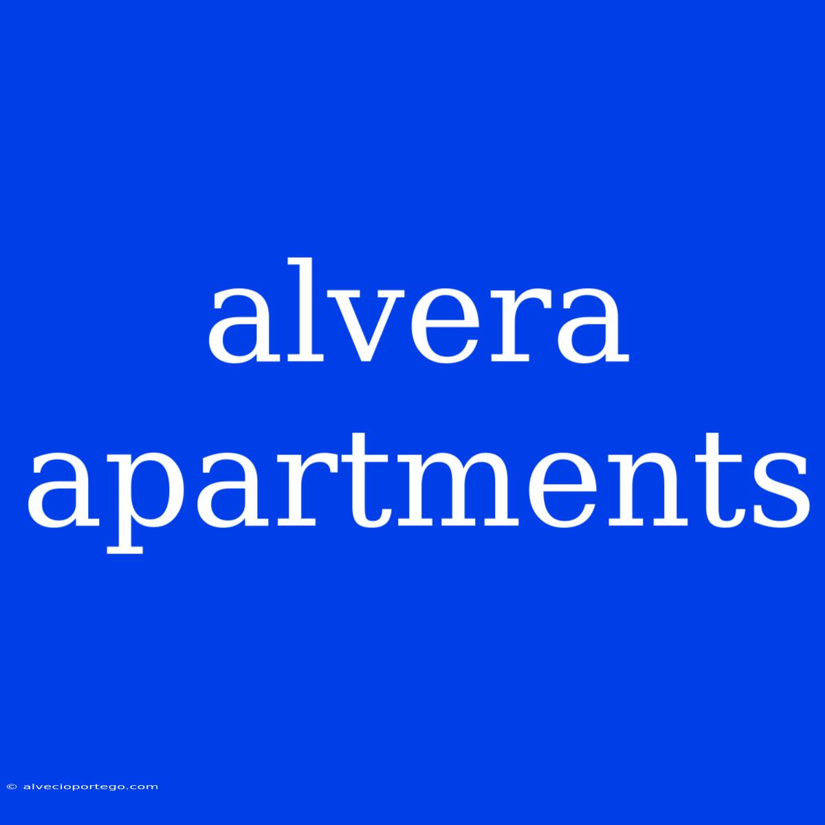 Alvera Apartments