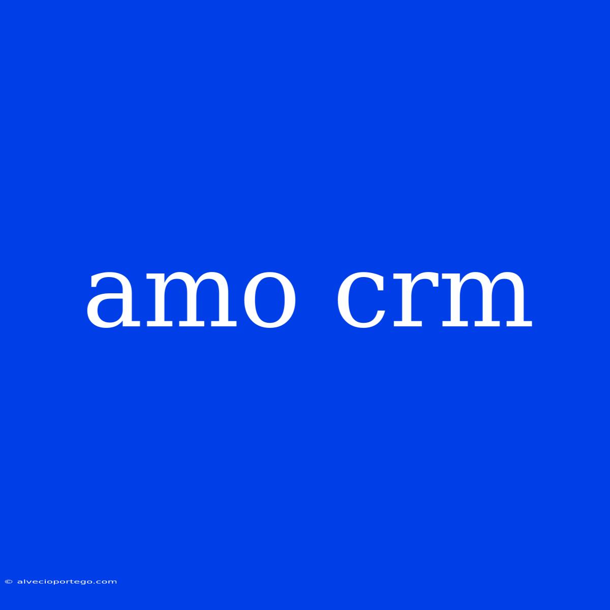 Amo Crm