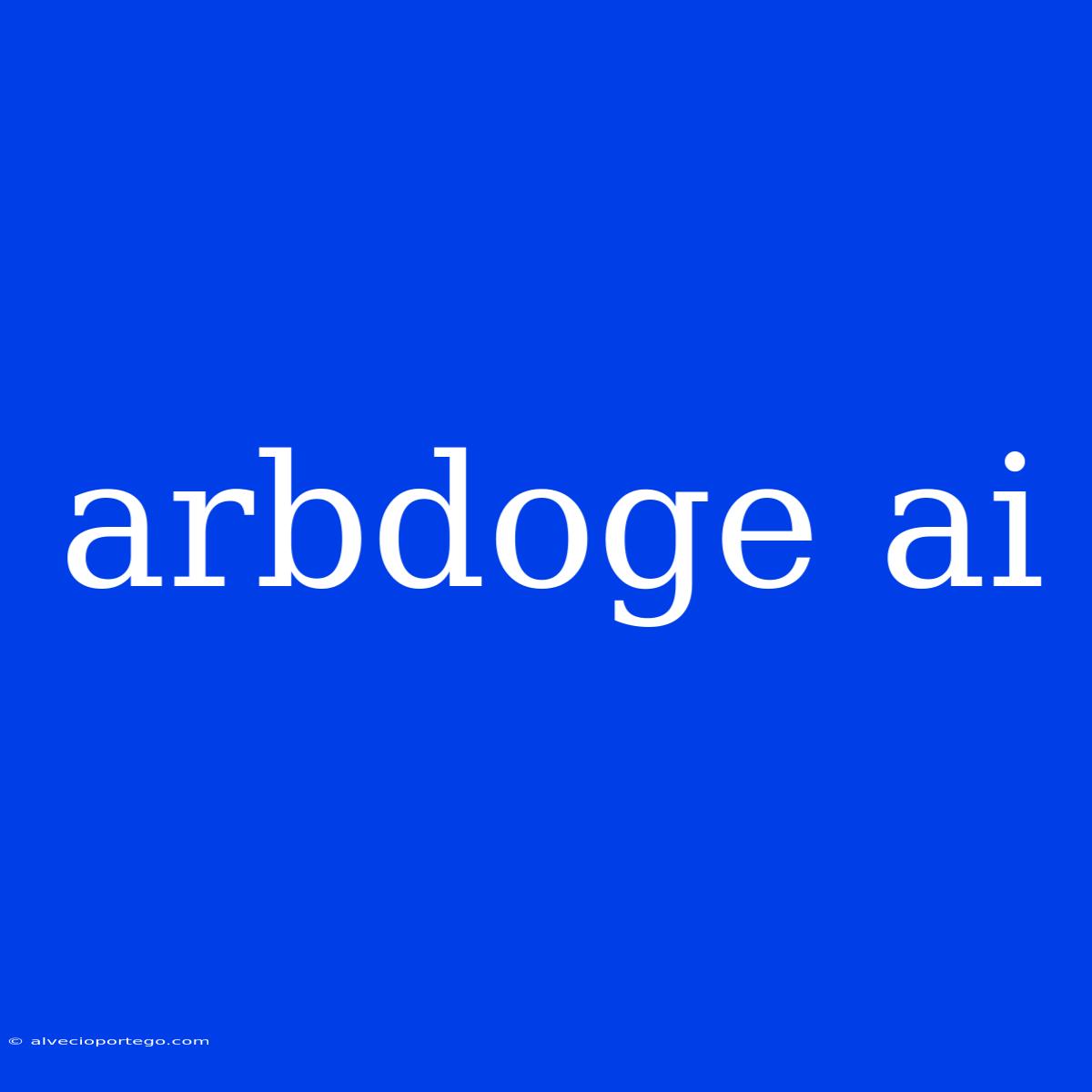 Arbdoge Ai