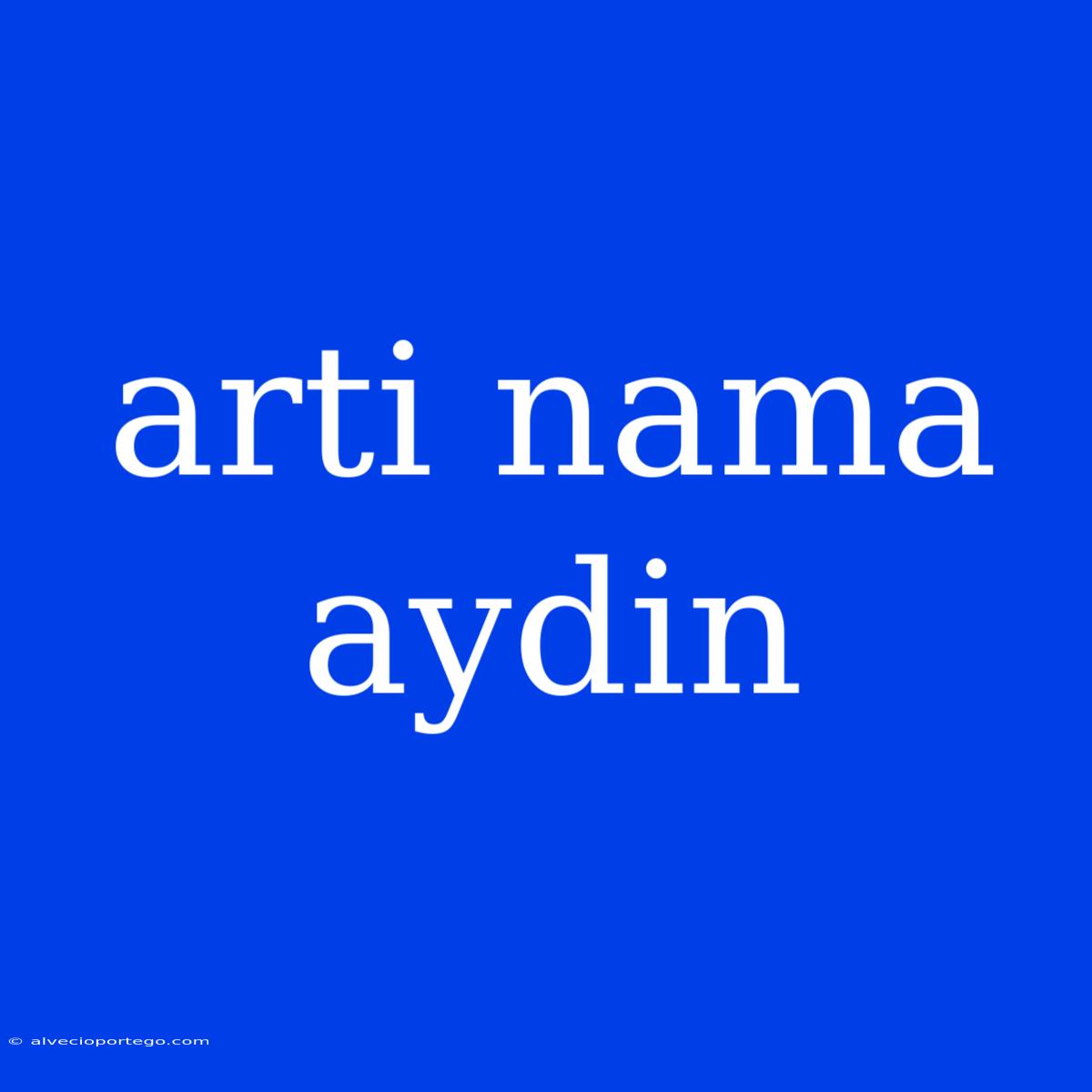 Arti Nama Aydin