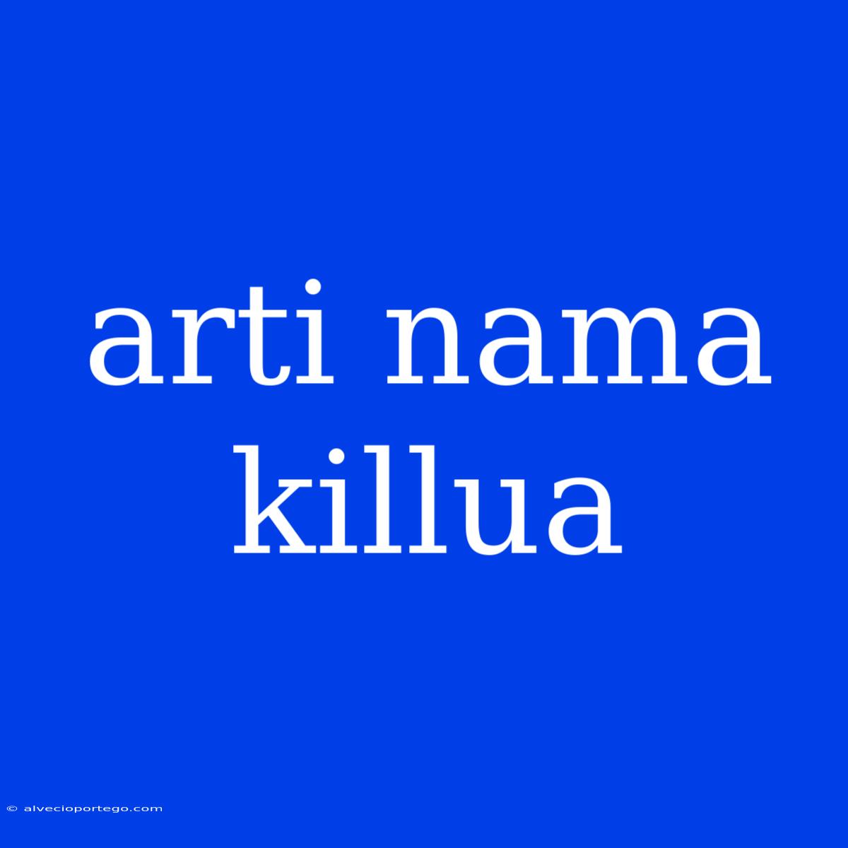 Arti Nama Killua