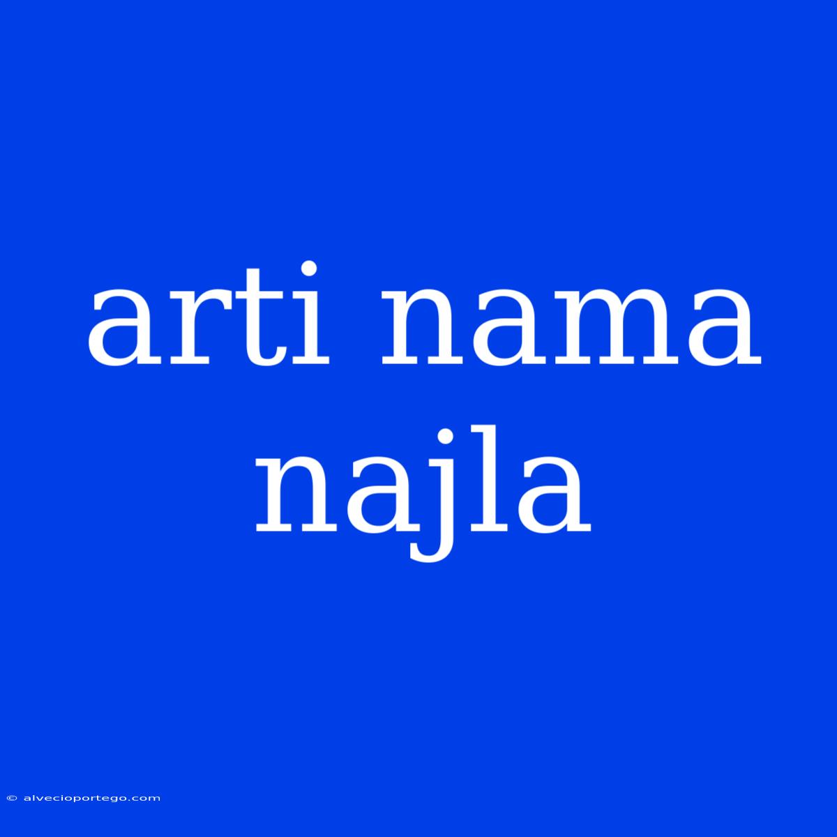 Arti Nama Najla