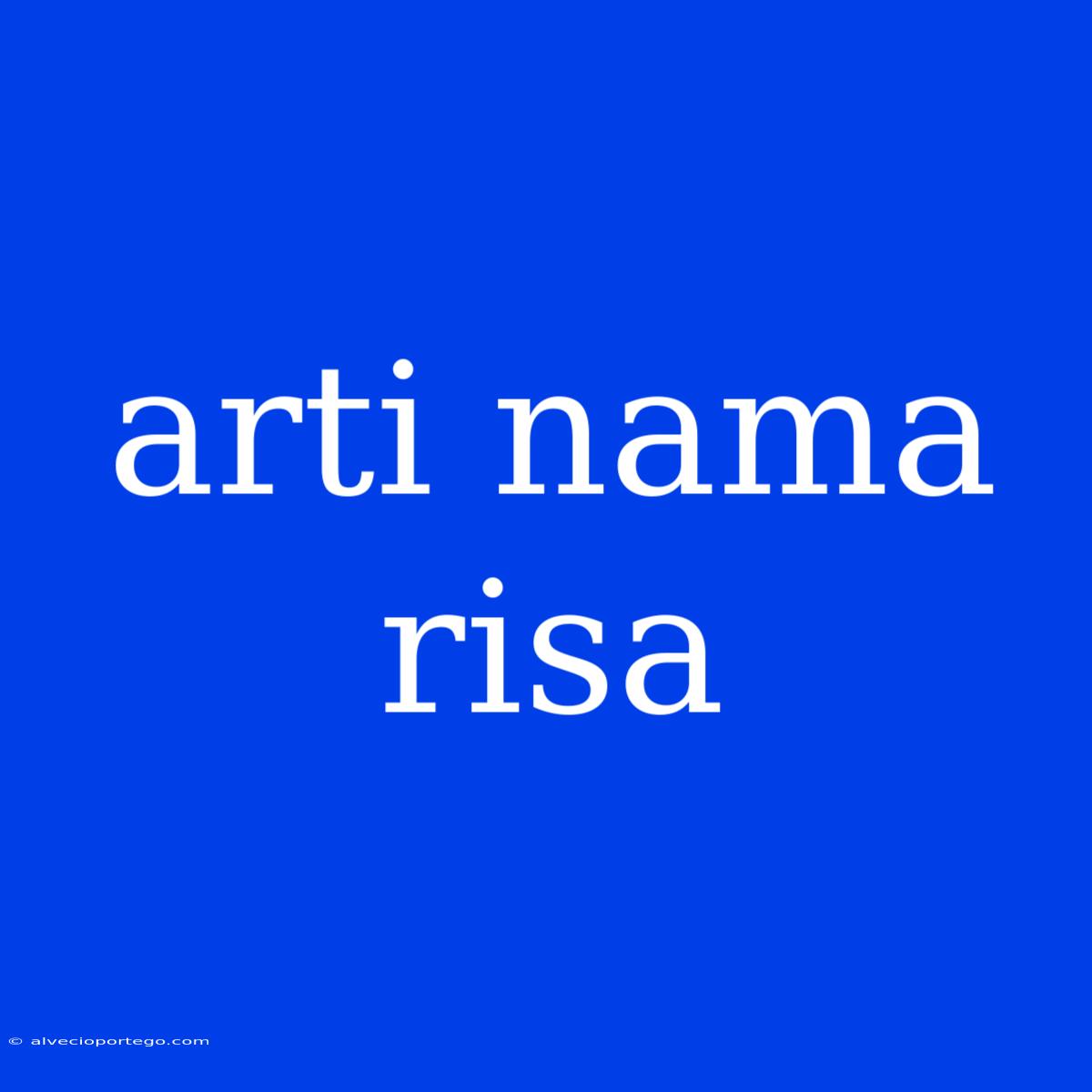 Arti Nama Risa