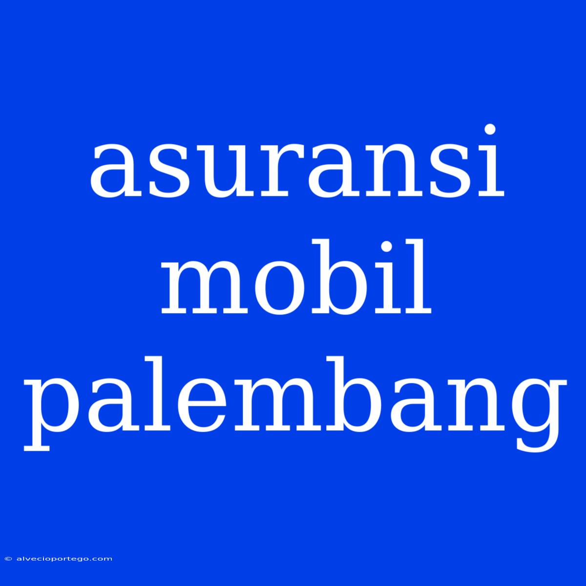 Asuransi Mobil Palembang