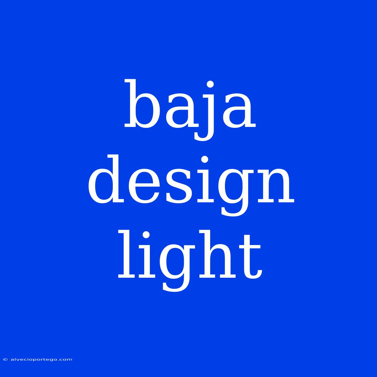 Baja Design Light