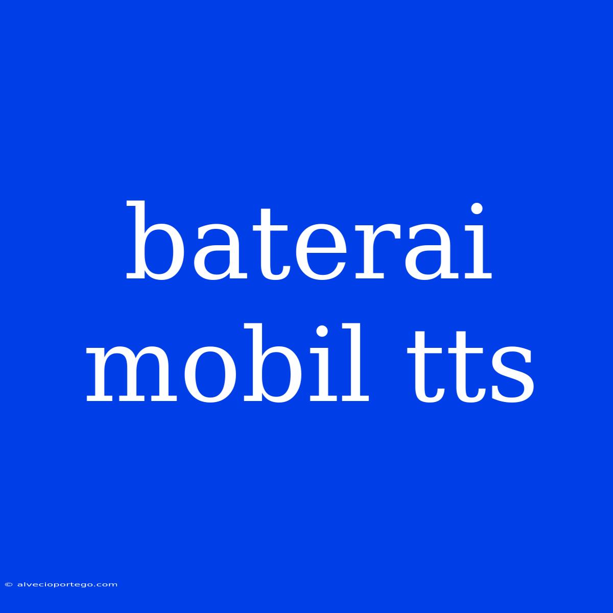 Baterai Mobil Tts