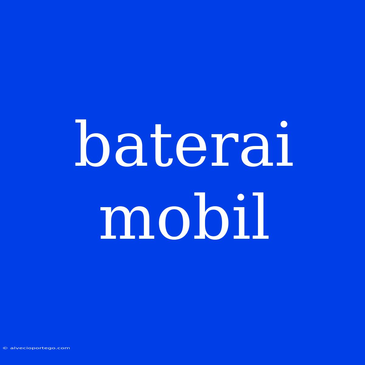 Baterai Mobil