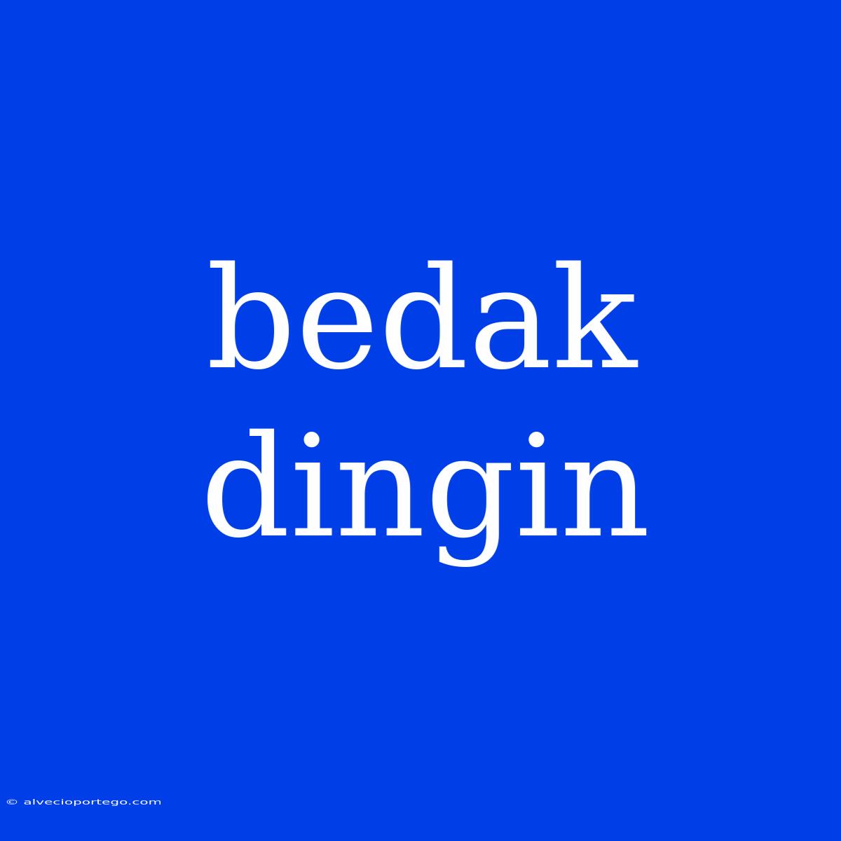 Bedak Dingin