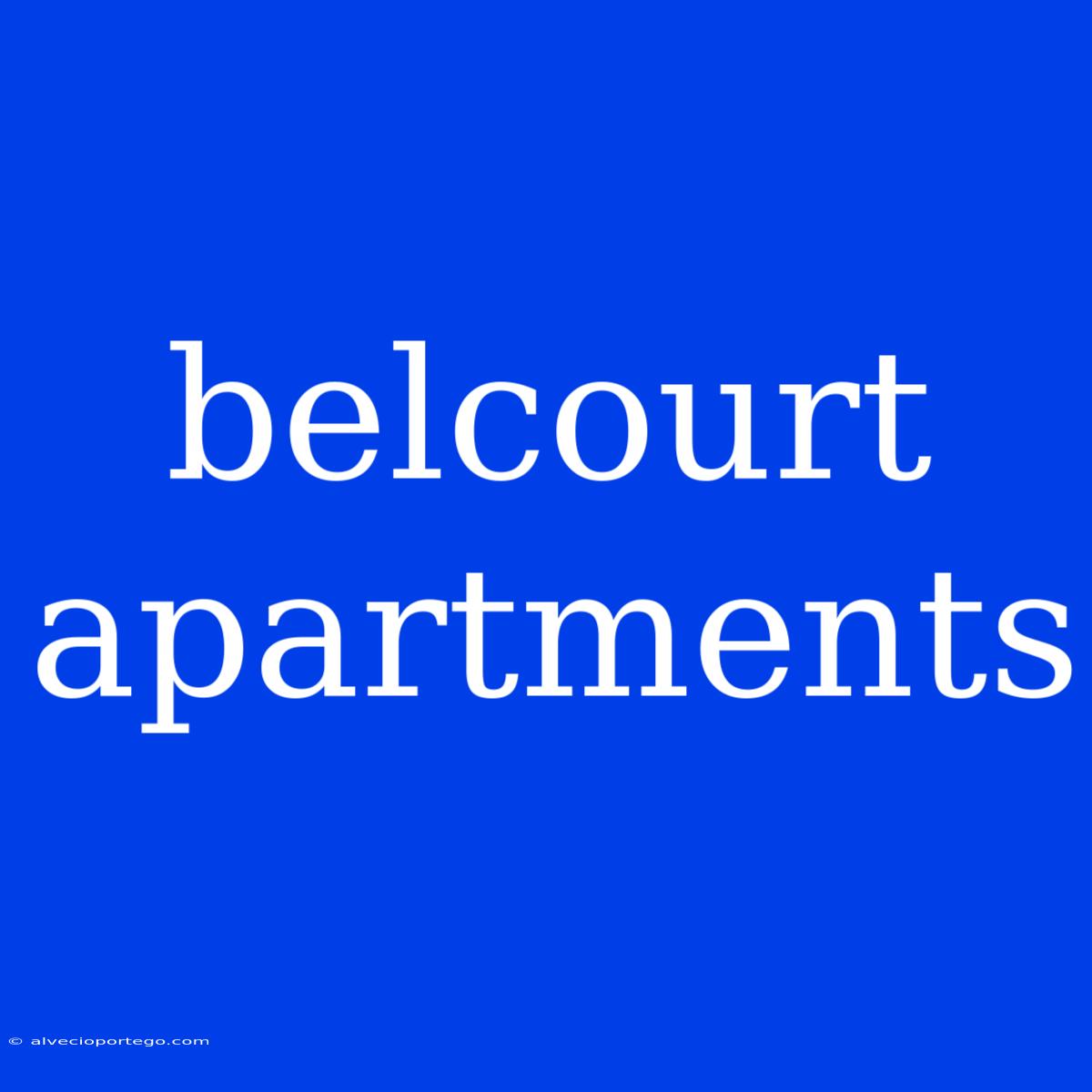 Belcourt Apartments