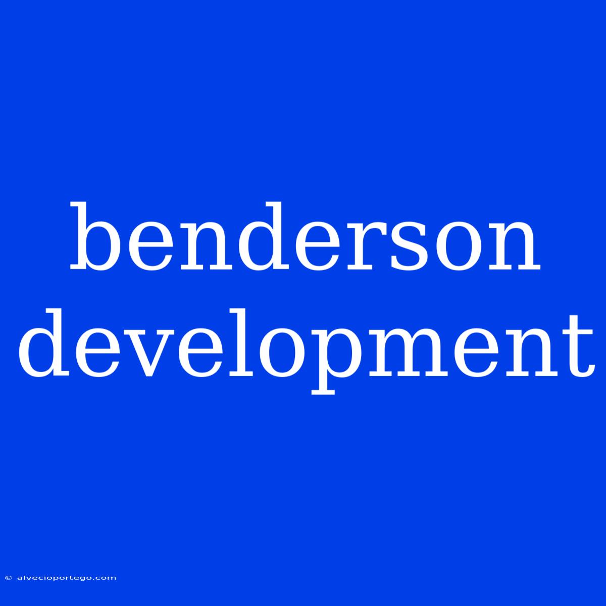 Benderson Development