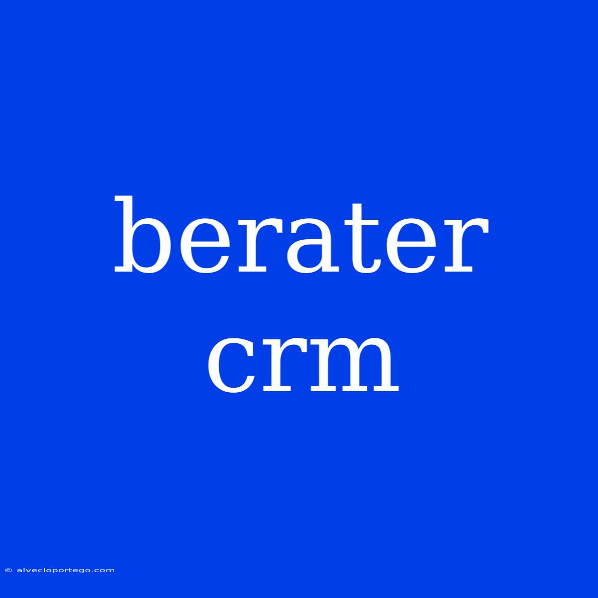 Berater Crm