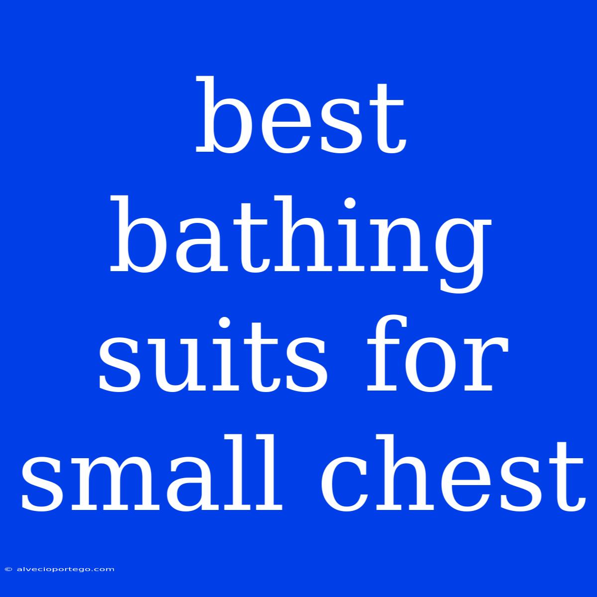 Best Bathing Suits For Small Chest