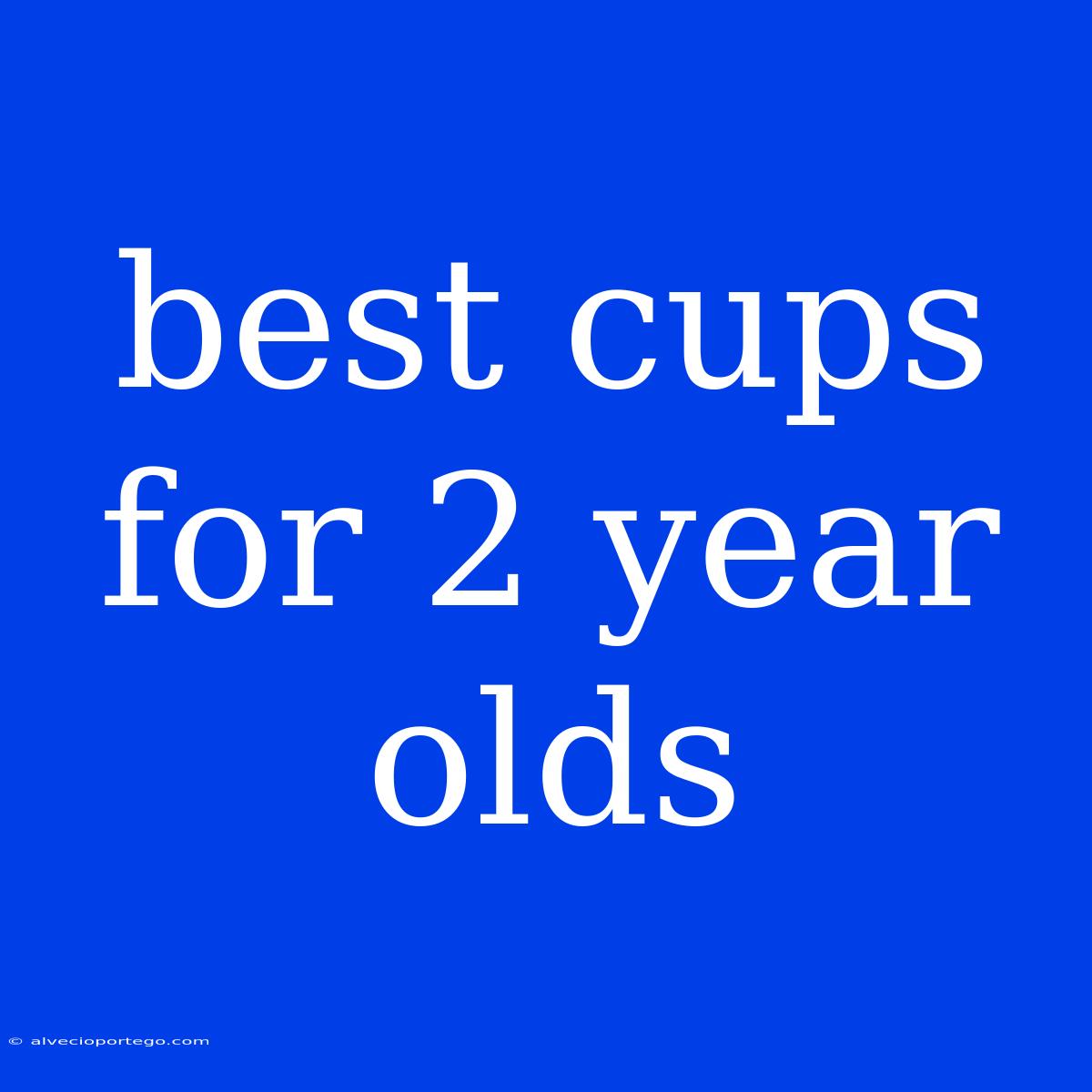 Best Cups For 2 Year Olds