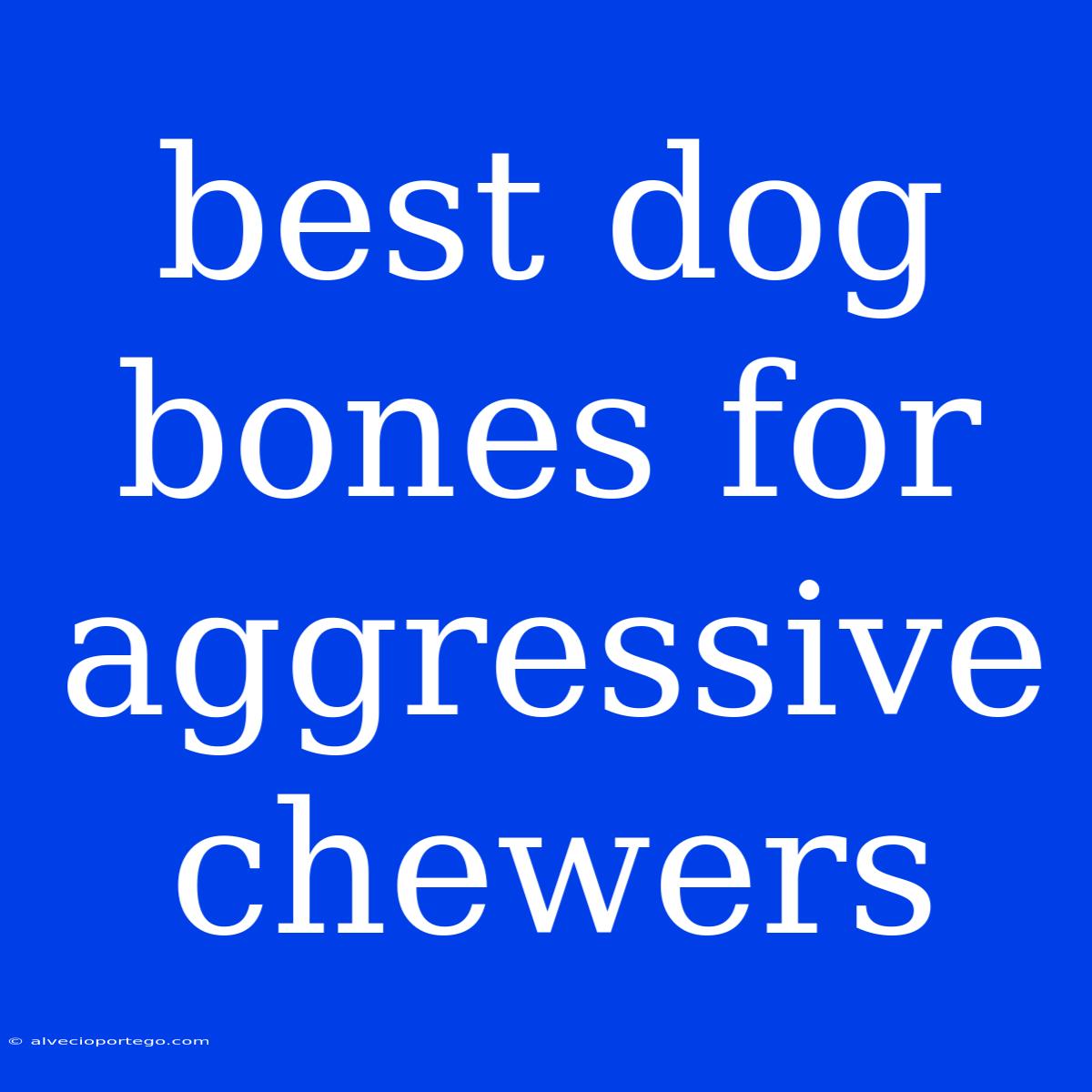 Best Dog Bones For Aggressive Chewers