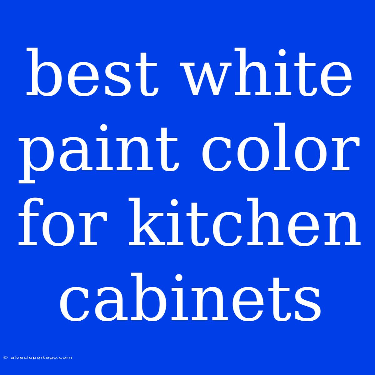 Best White Paint Color For Kitchen Cabinets