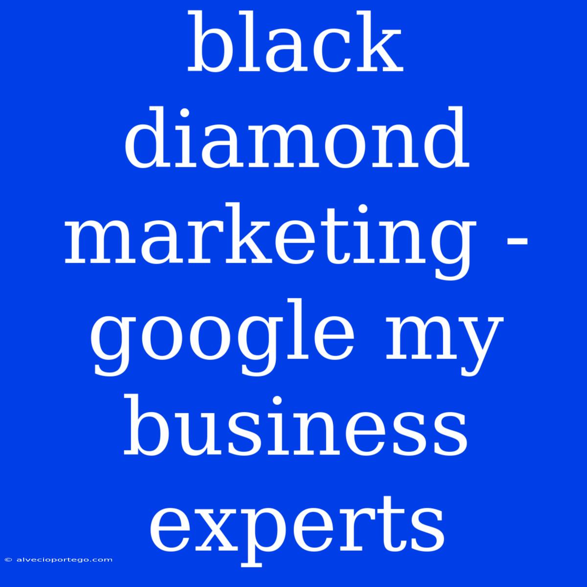 Black Diamond Marketing - Google My Business Experts