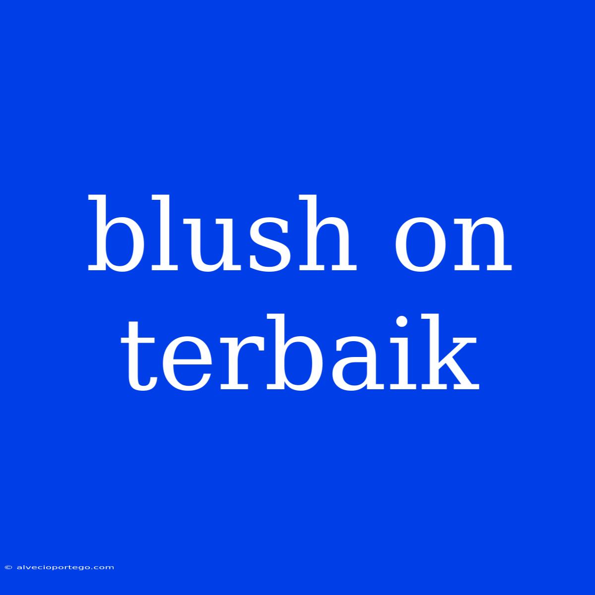 Blush On Terbaik