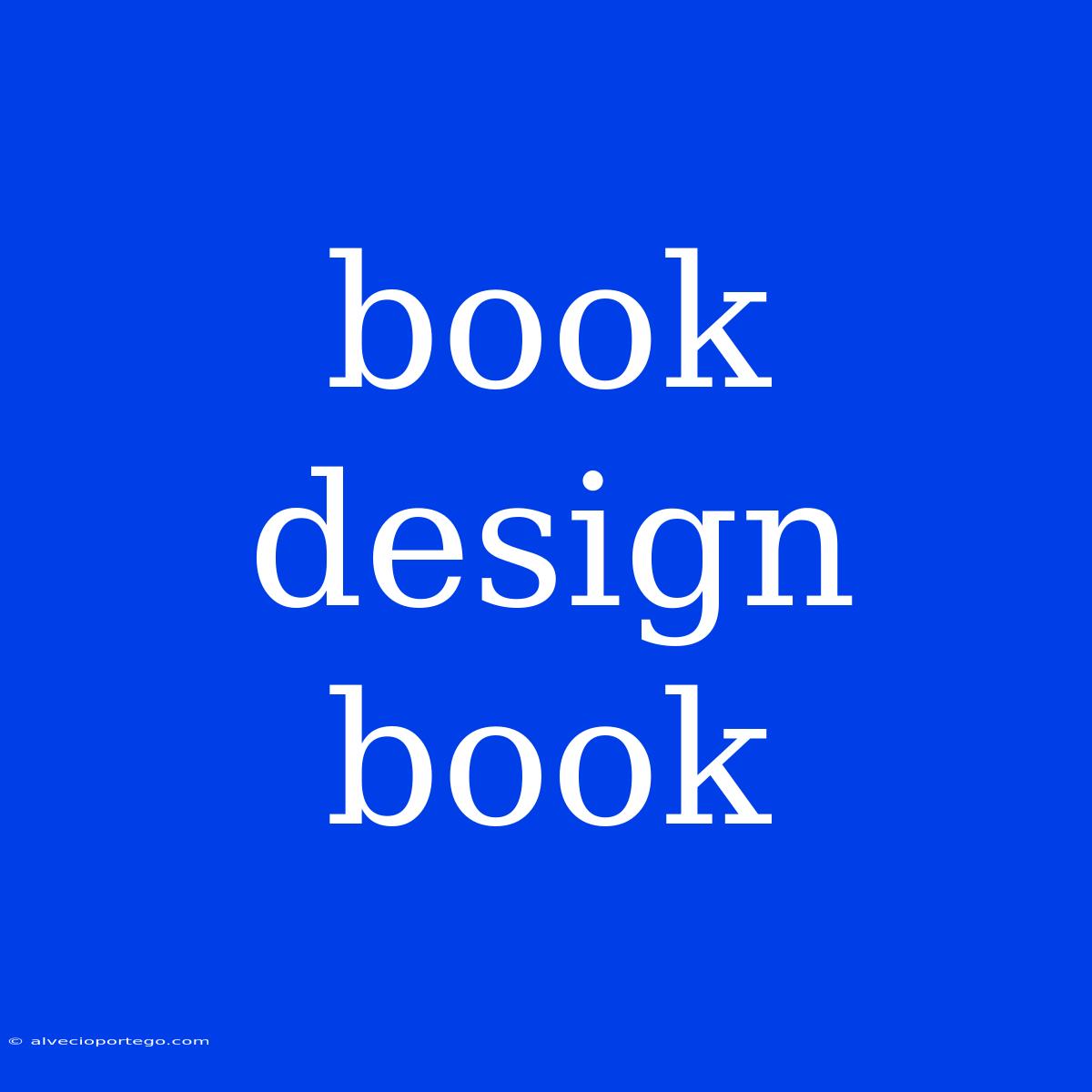 Book Design Book