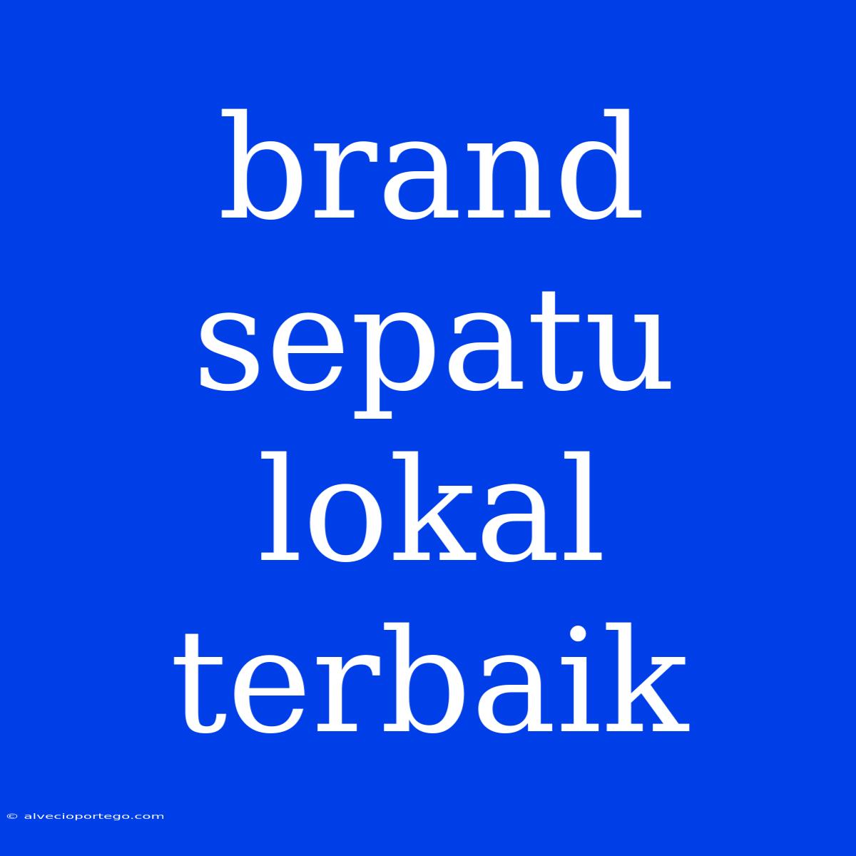 Brand Sepatu Lokal Terbaik