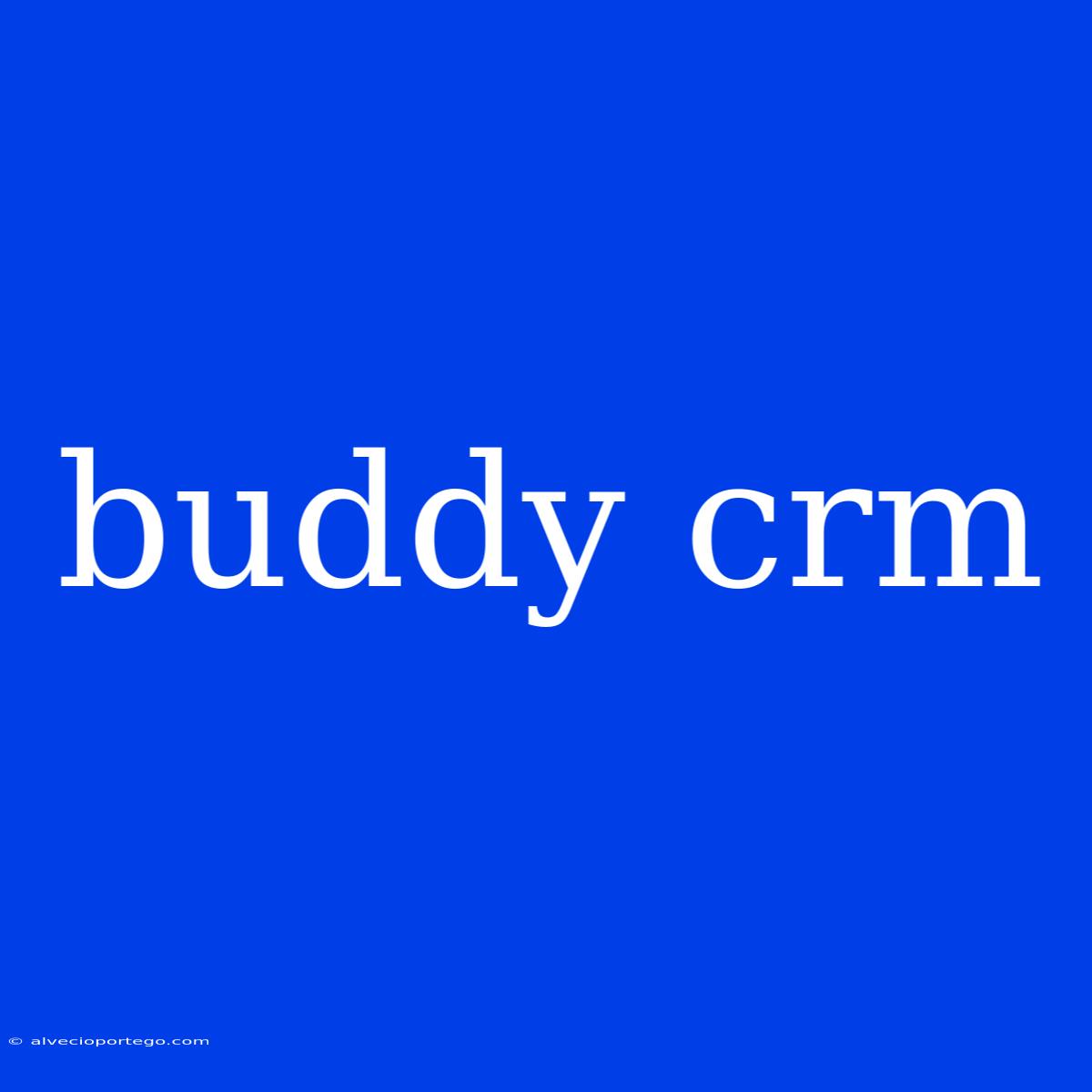 Buddy Crm