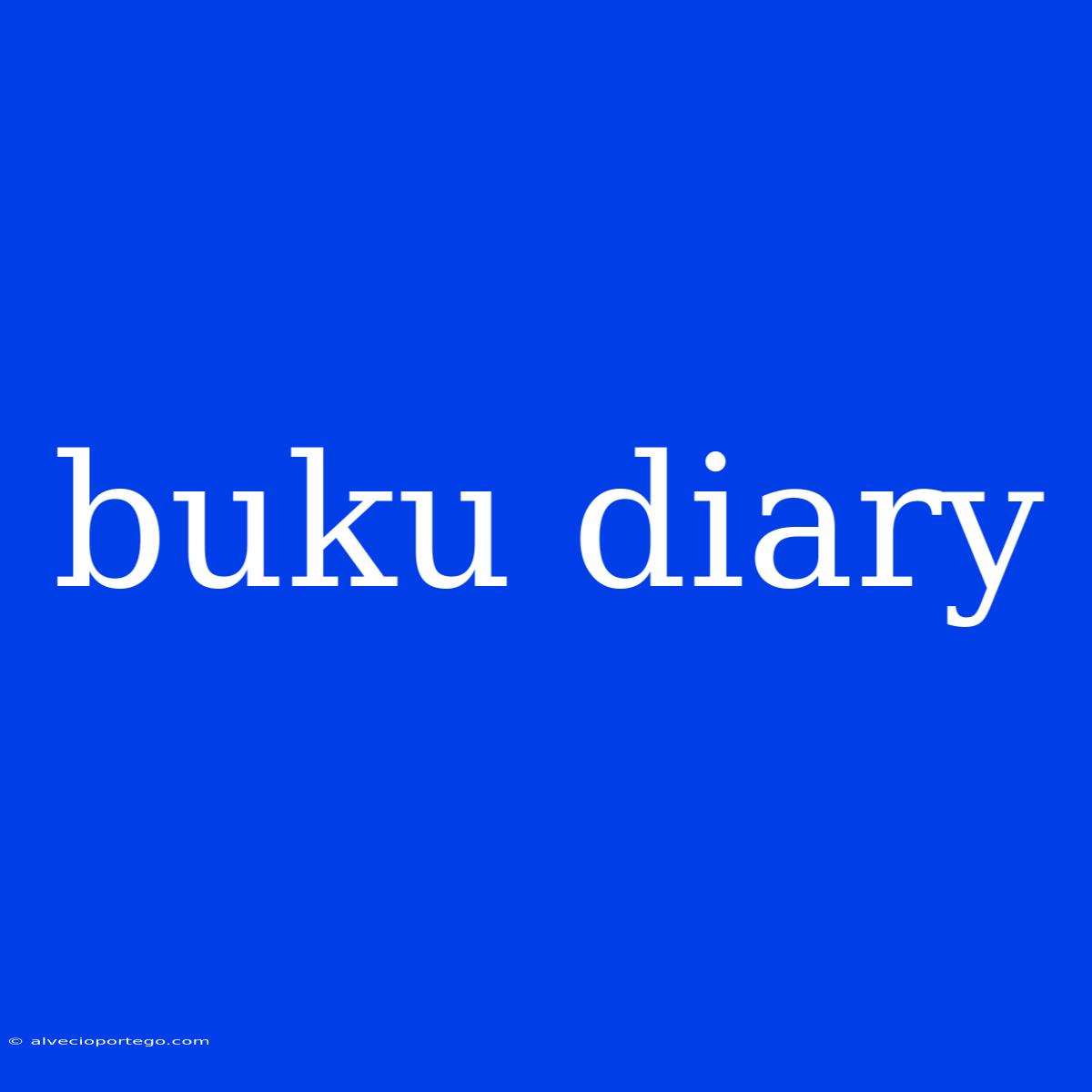 Buku Diary