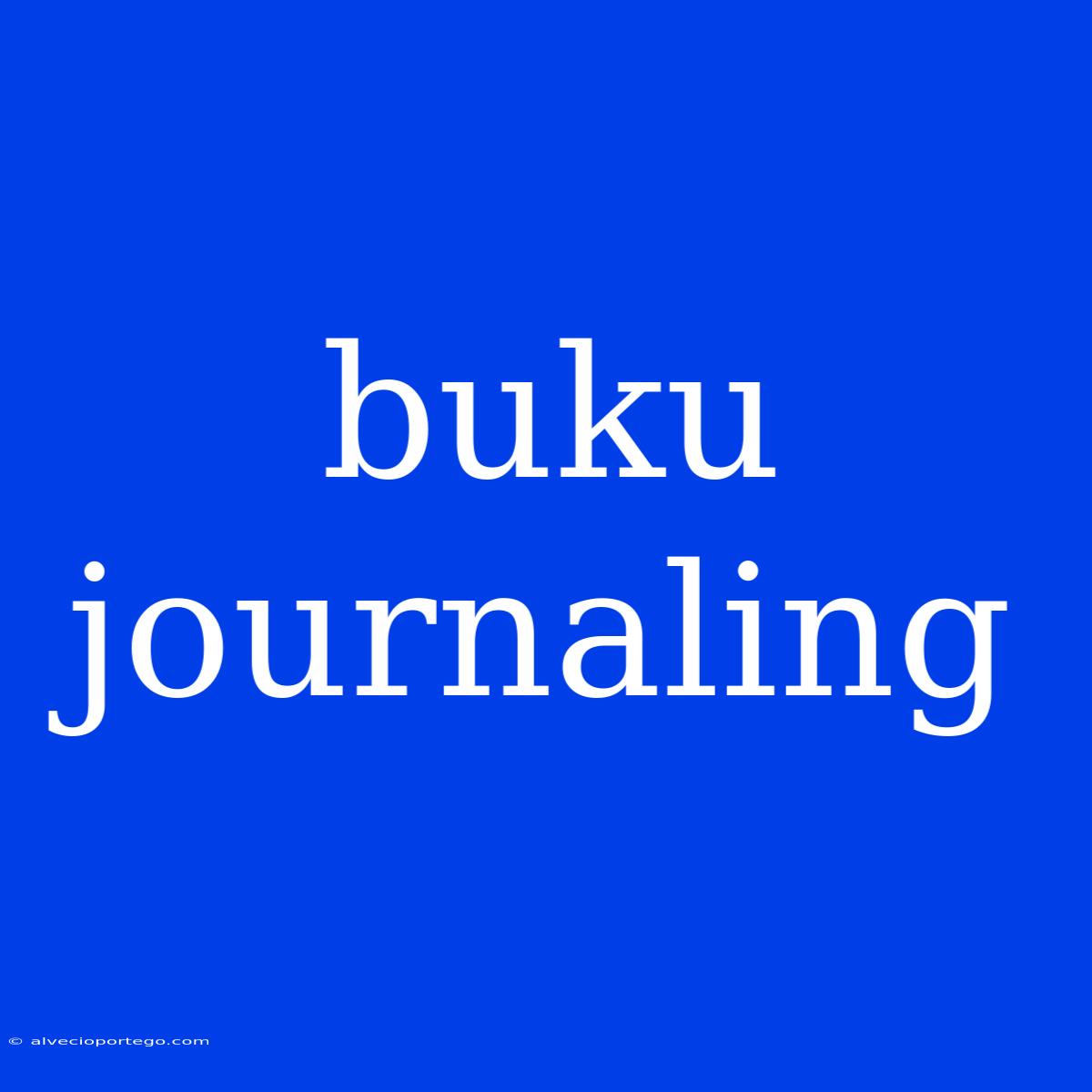 Buku Journaling