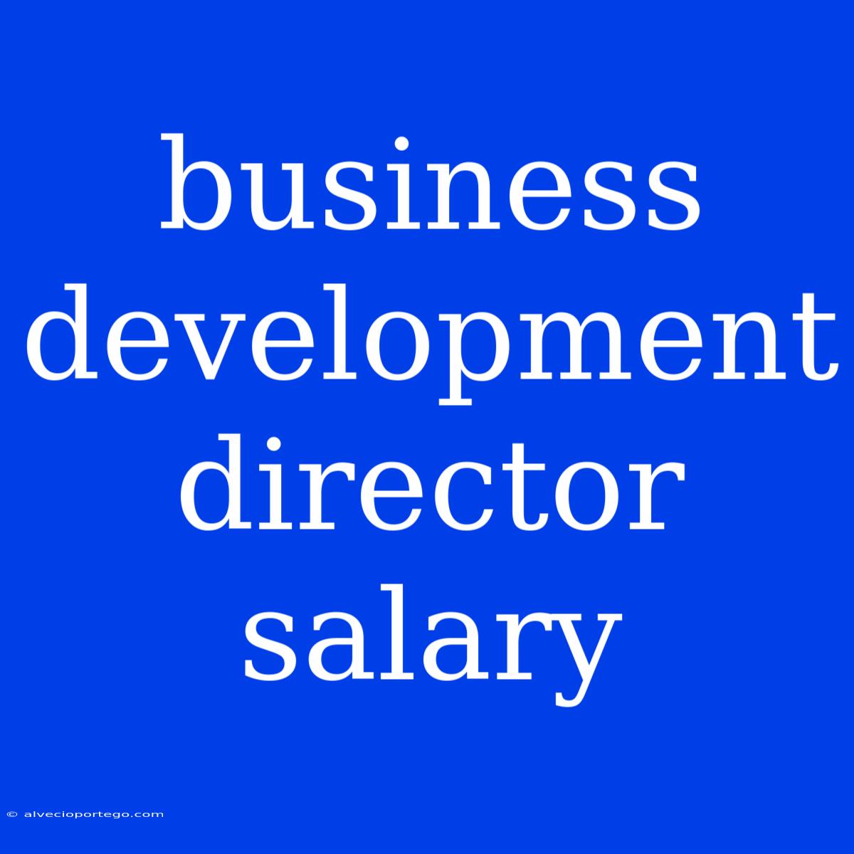 Business Development Director Salary