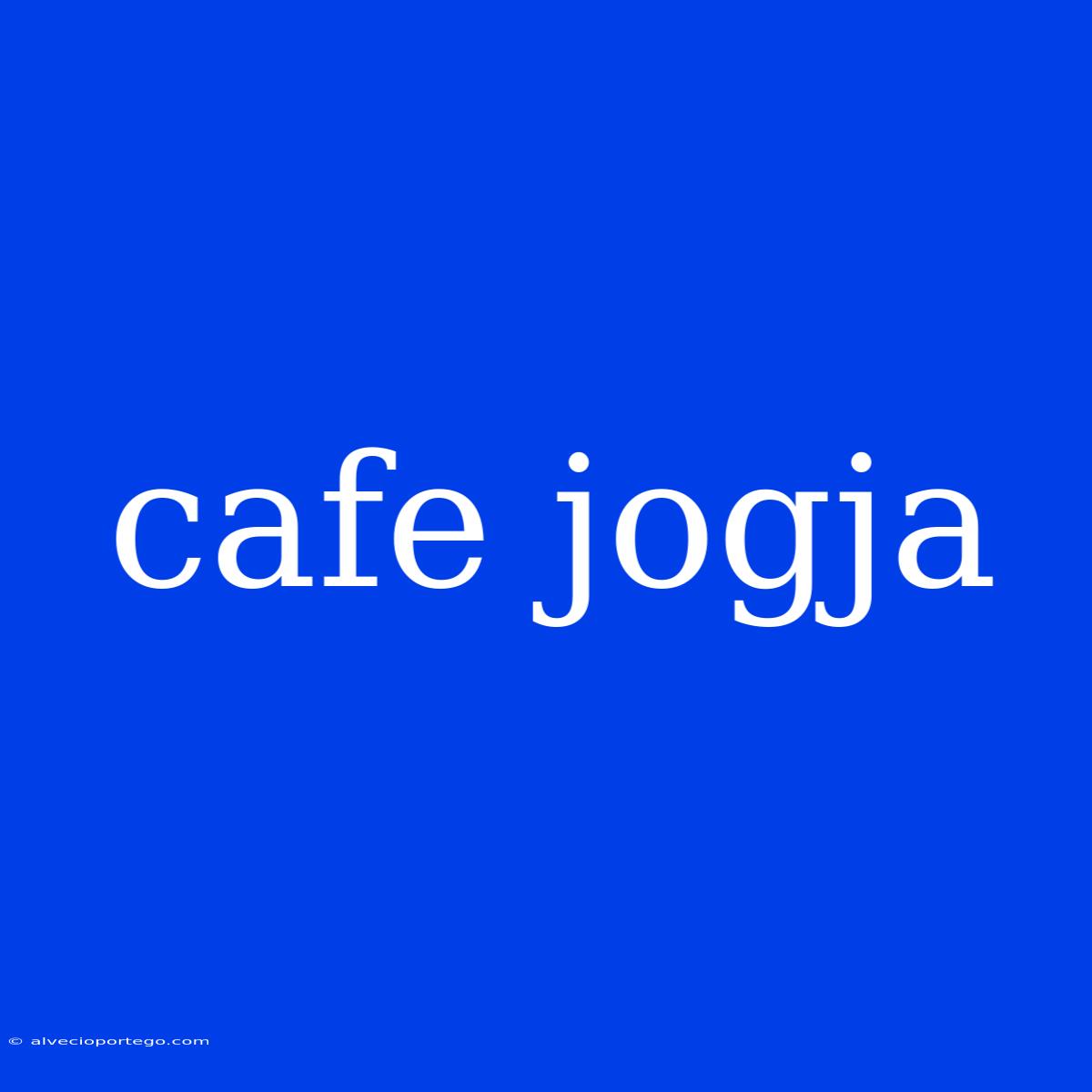 Cafe Jogja