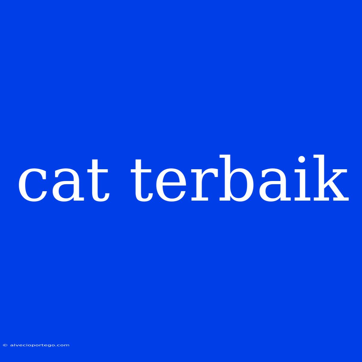 Cat Terbaik