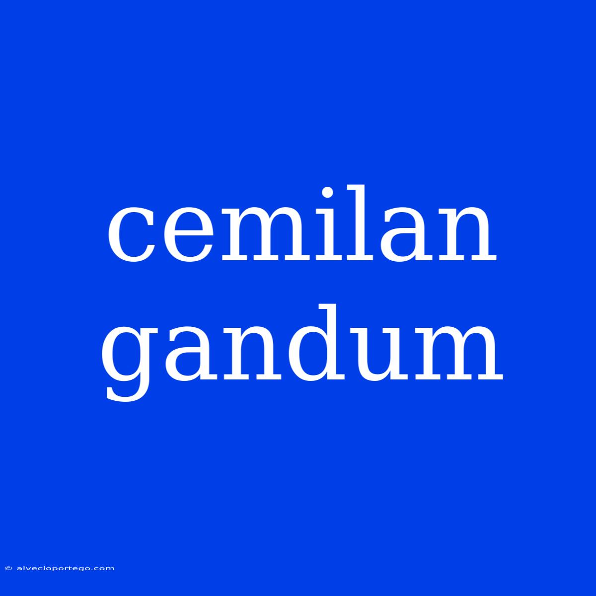 Cemilan Gandum