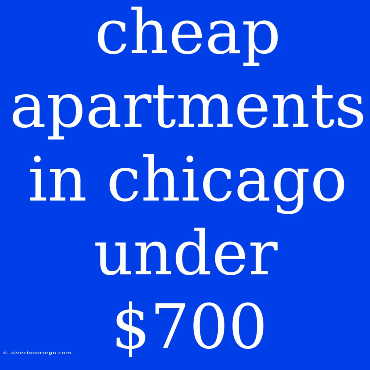 Cheap Apartments In Chicago Under $700