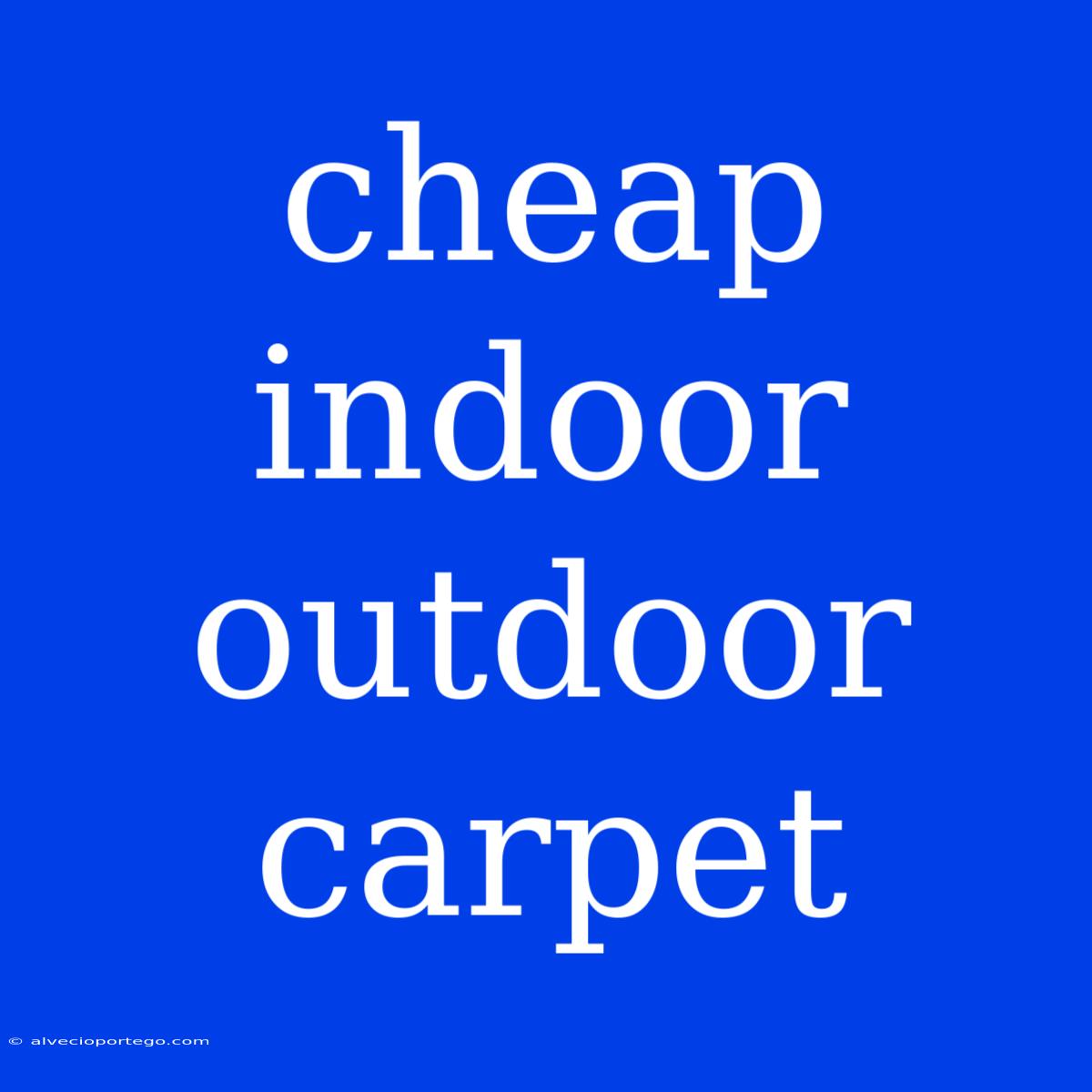 Cheap Indoor Outdoor Carpet