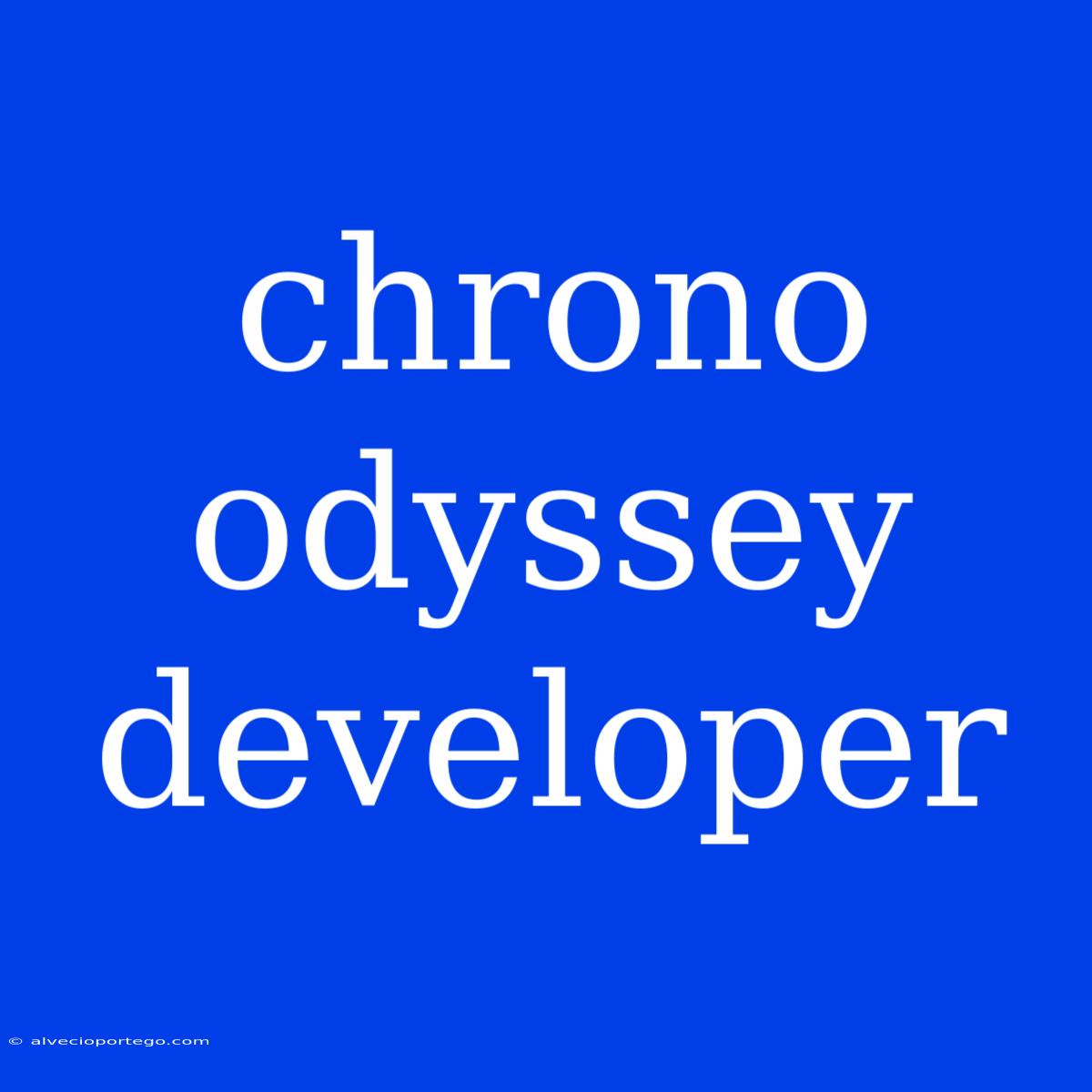 Chrono Odyssey Developer