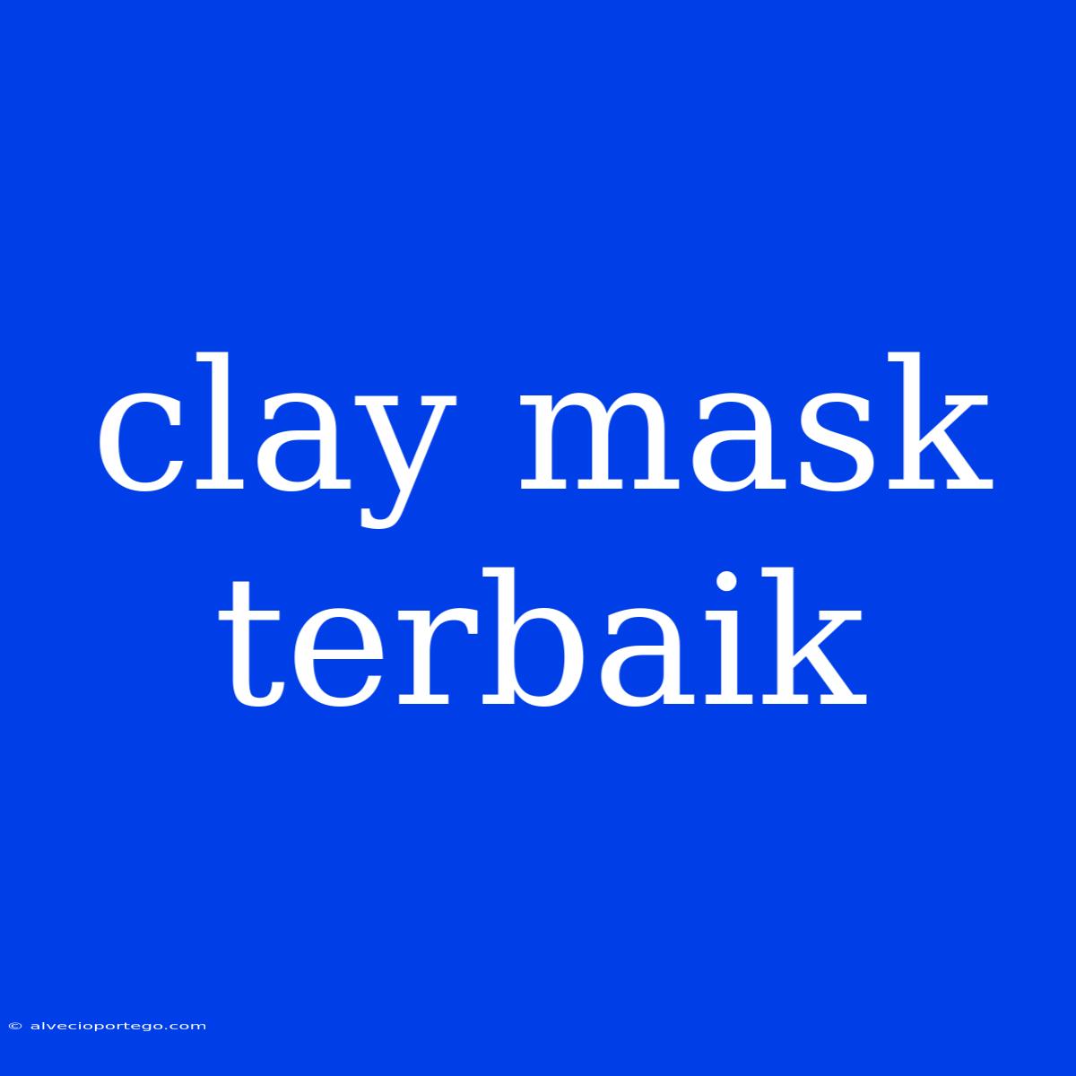 Clay Mask Terbaik