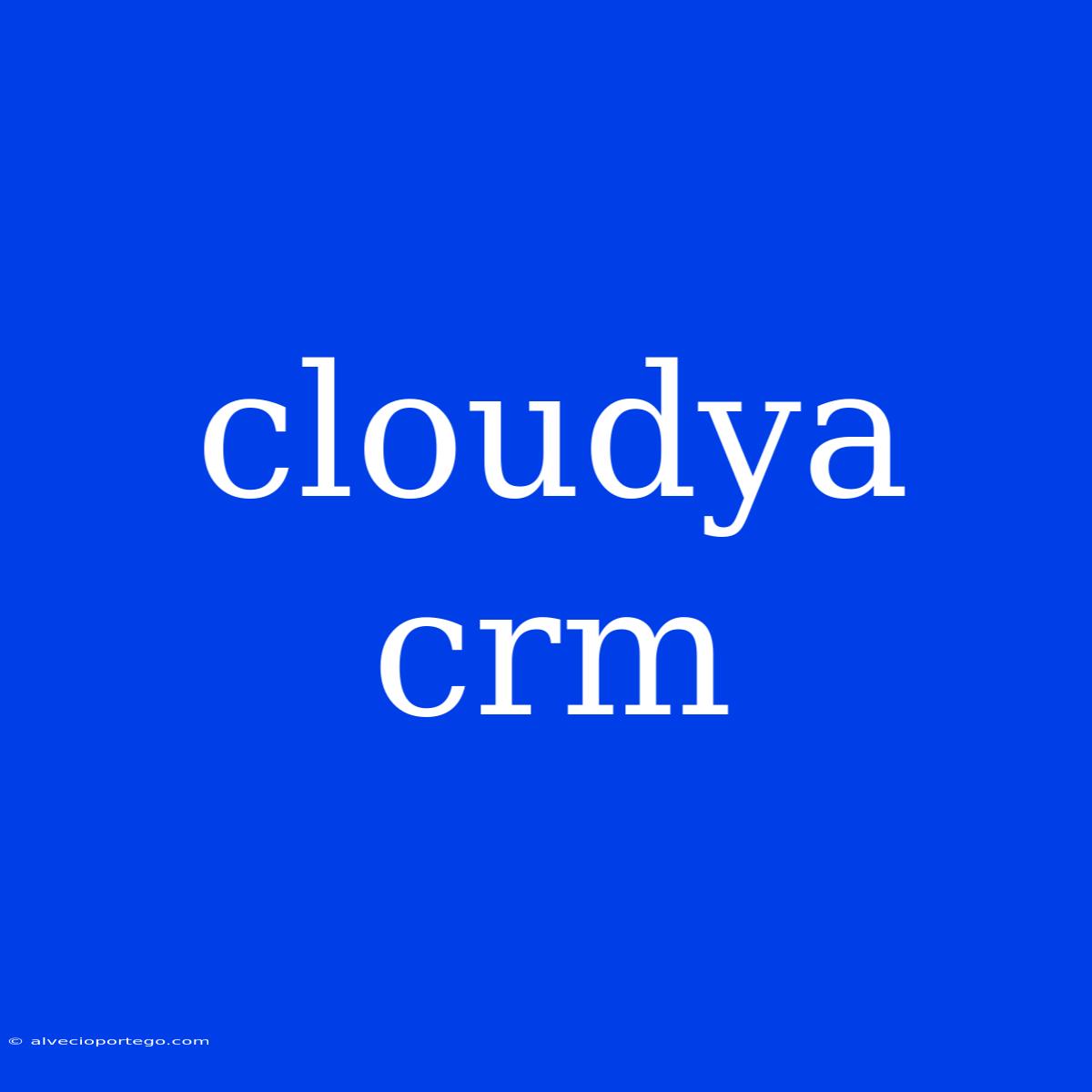 Cloudya Crm