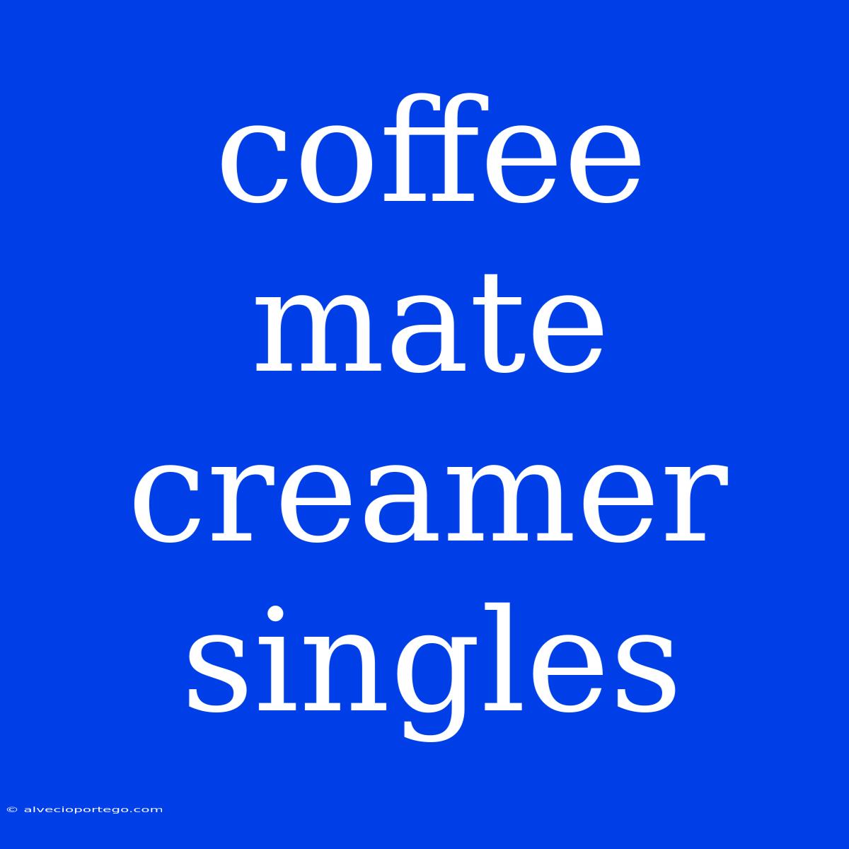 Coffee Mate Creamer Singles