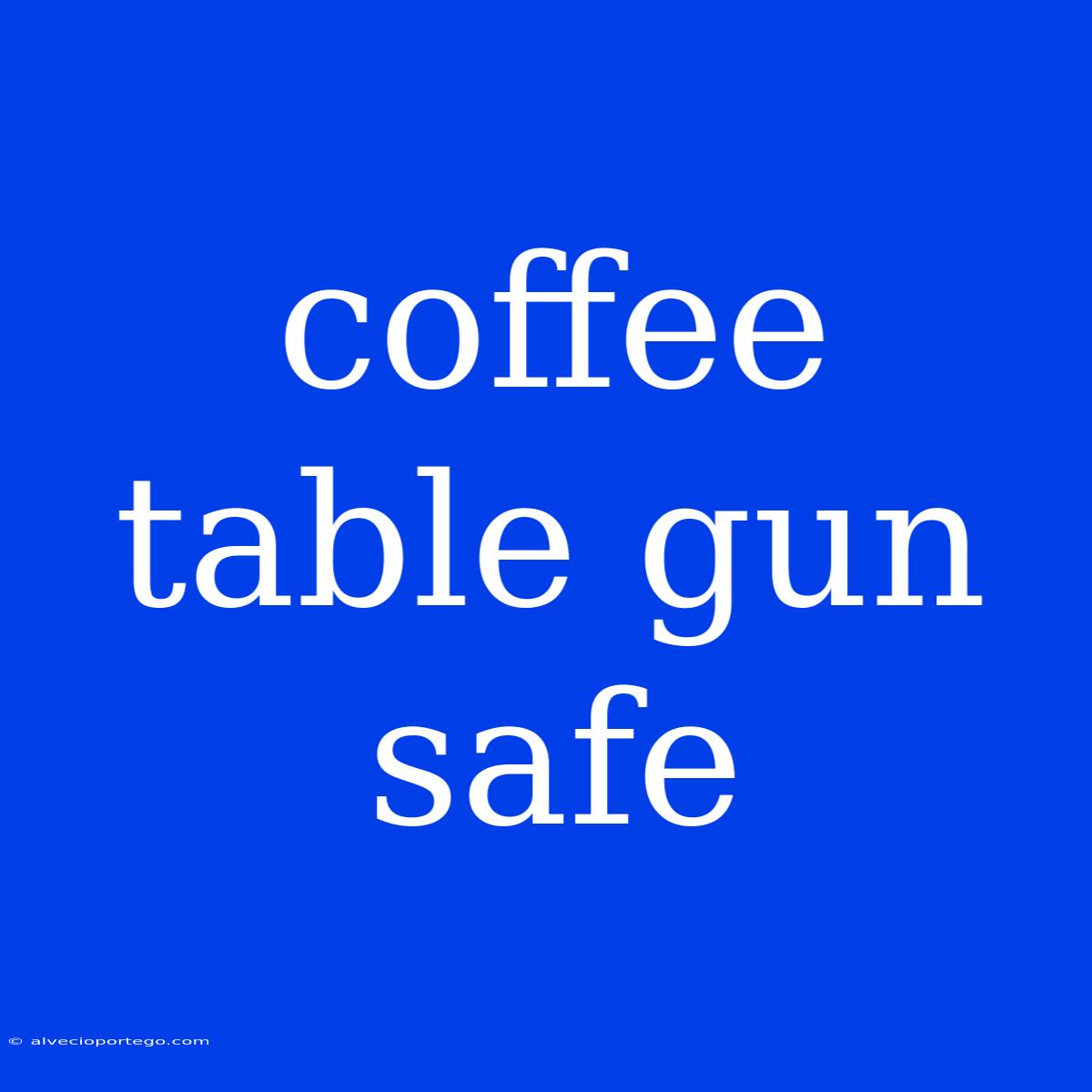 Coffee Table Gun Safe