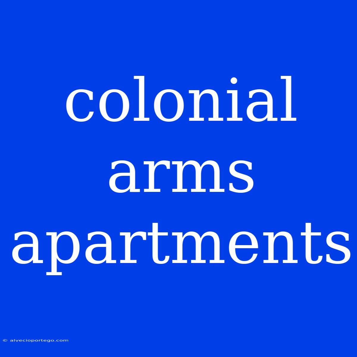 Colonial Arms Apartments