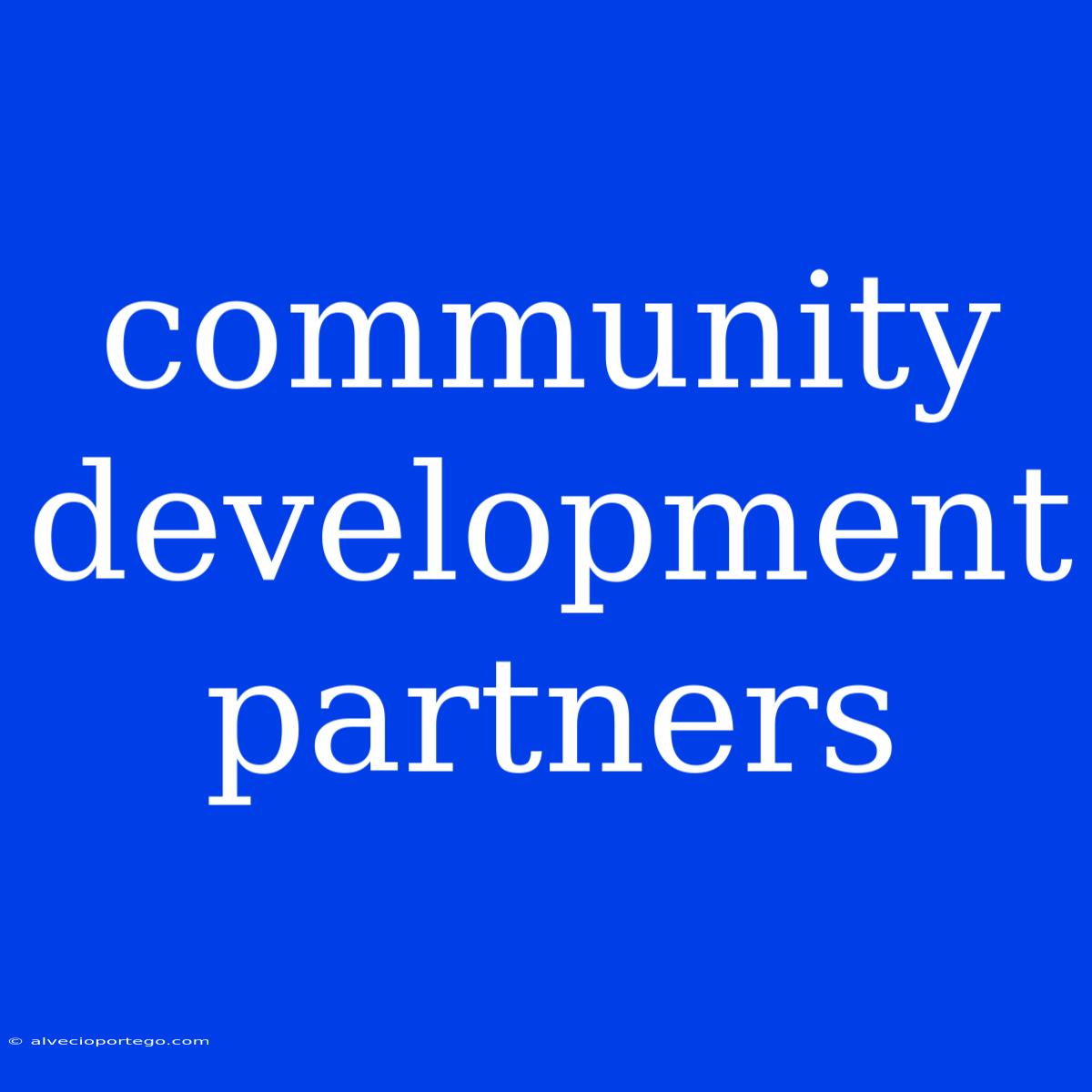 Community Development Partners