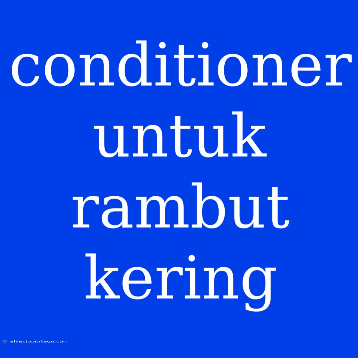 Conditioner Untuk Rambut Kering