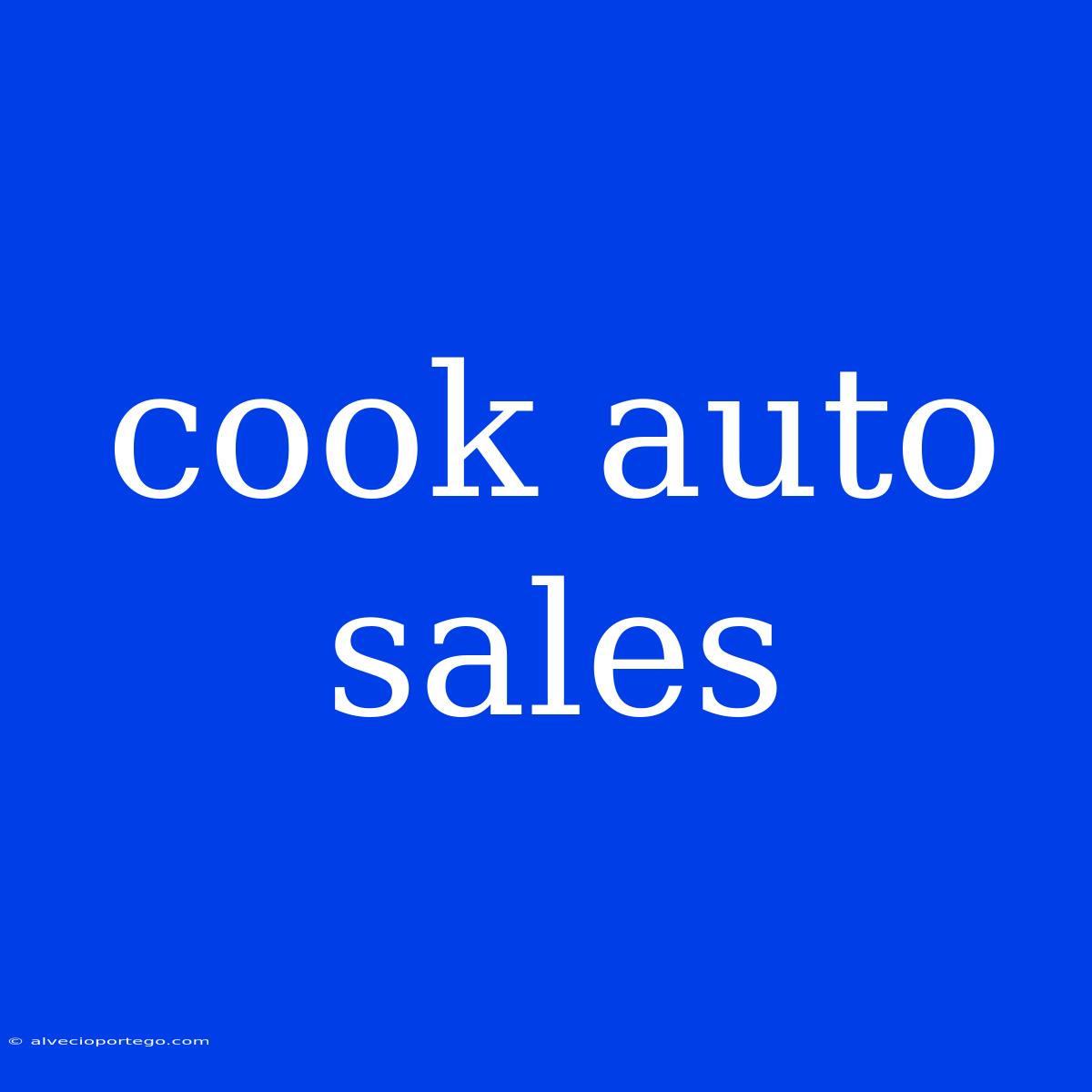 Cook Auto Sales