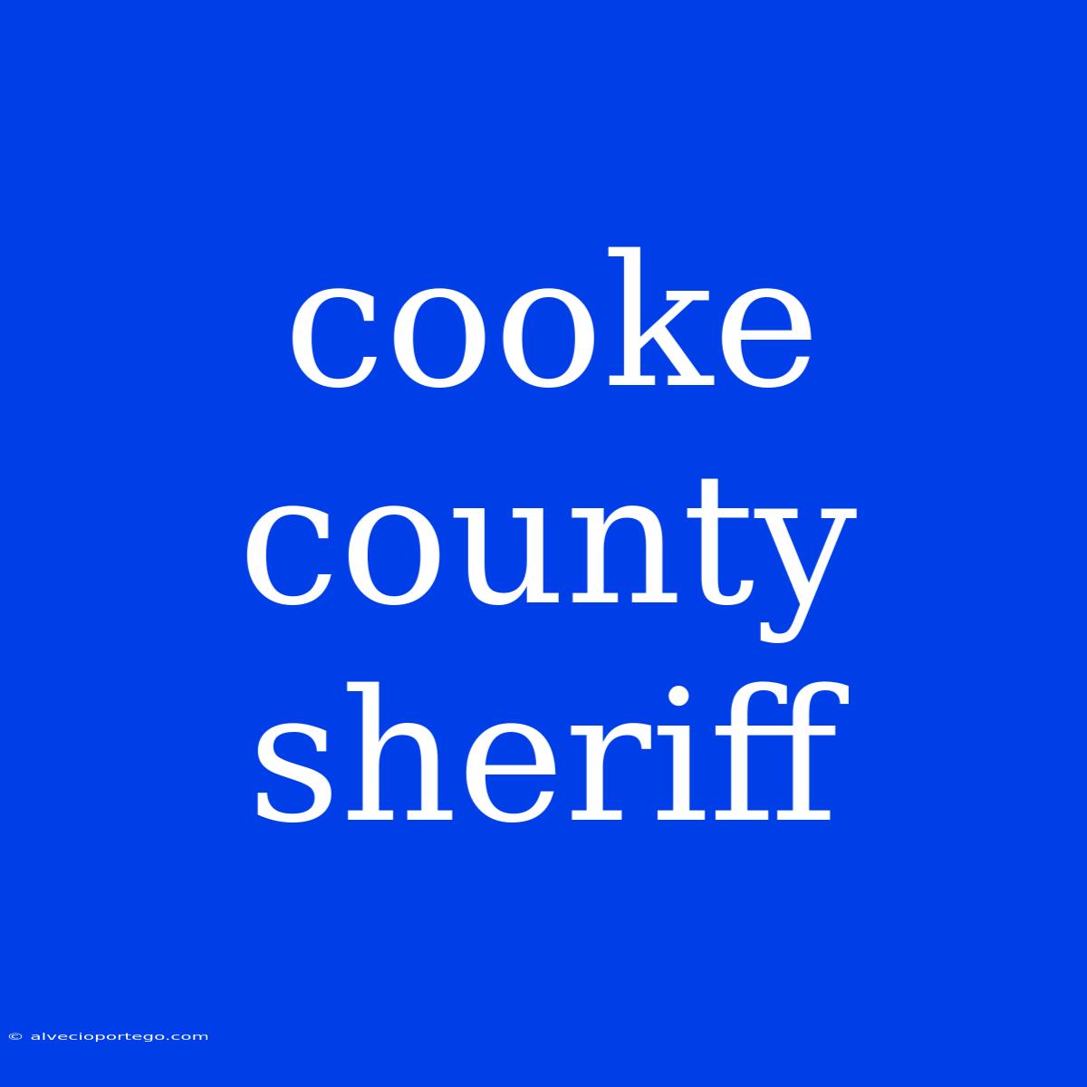 Cooke County Sheriff