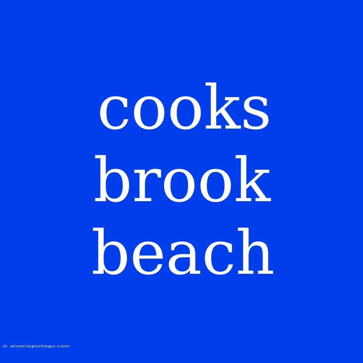 Cooks Brook Beach